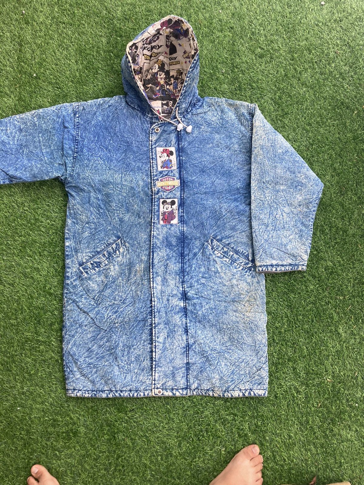 Disney × Mickey Mouse × Vintage VINTAGE 1988 MICKEY MOUSE MOTOR POWER REVERSIBLE JACKET Size US L / EU 52-54 / 3 - 3 Thumbnail