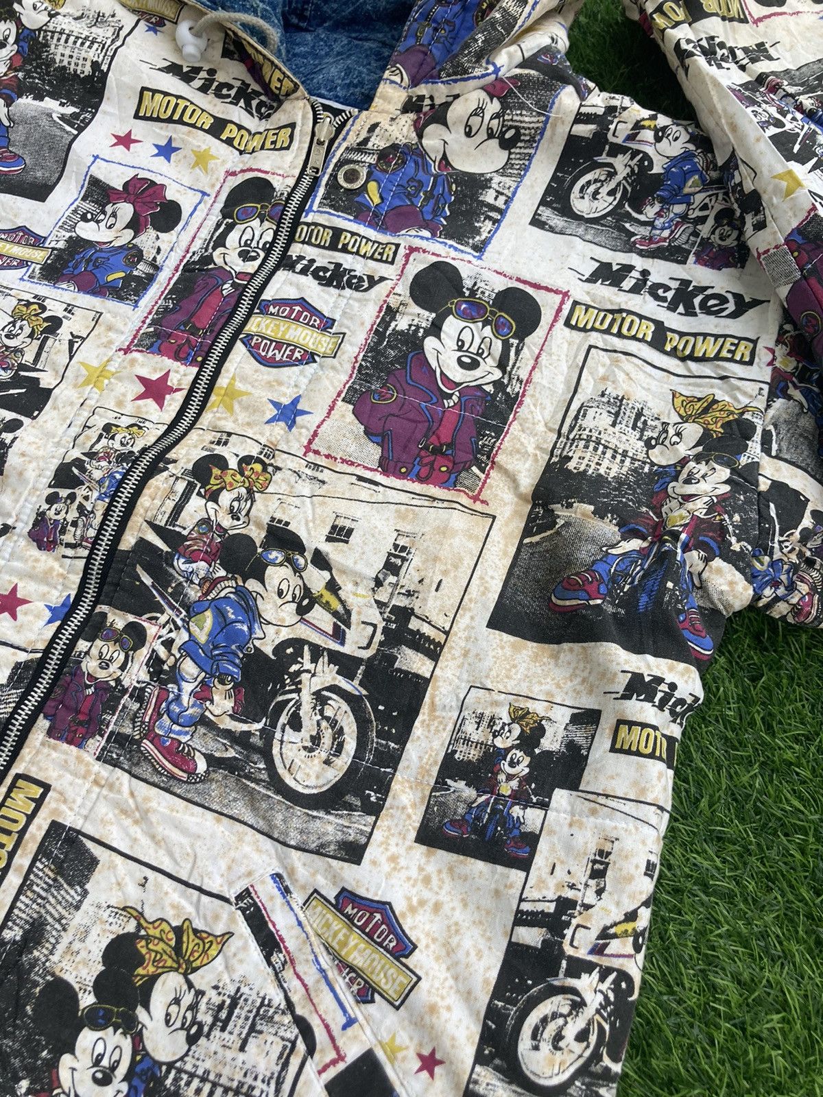 Disney × Mickey Mouse × Vintage VINTAGE 1988 MICKEY MOUSE MOTOR POWER REVERSIBLE JACKET Size US L / EU 52-54 / 3 - 12 Thumbnail