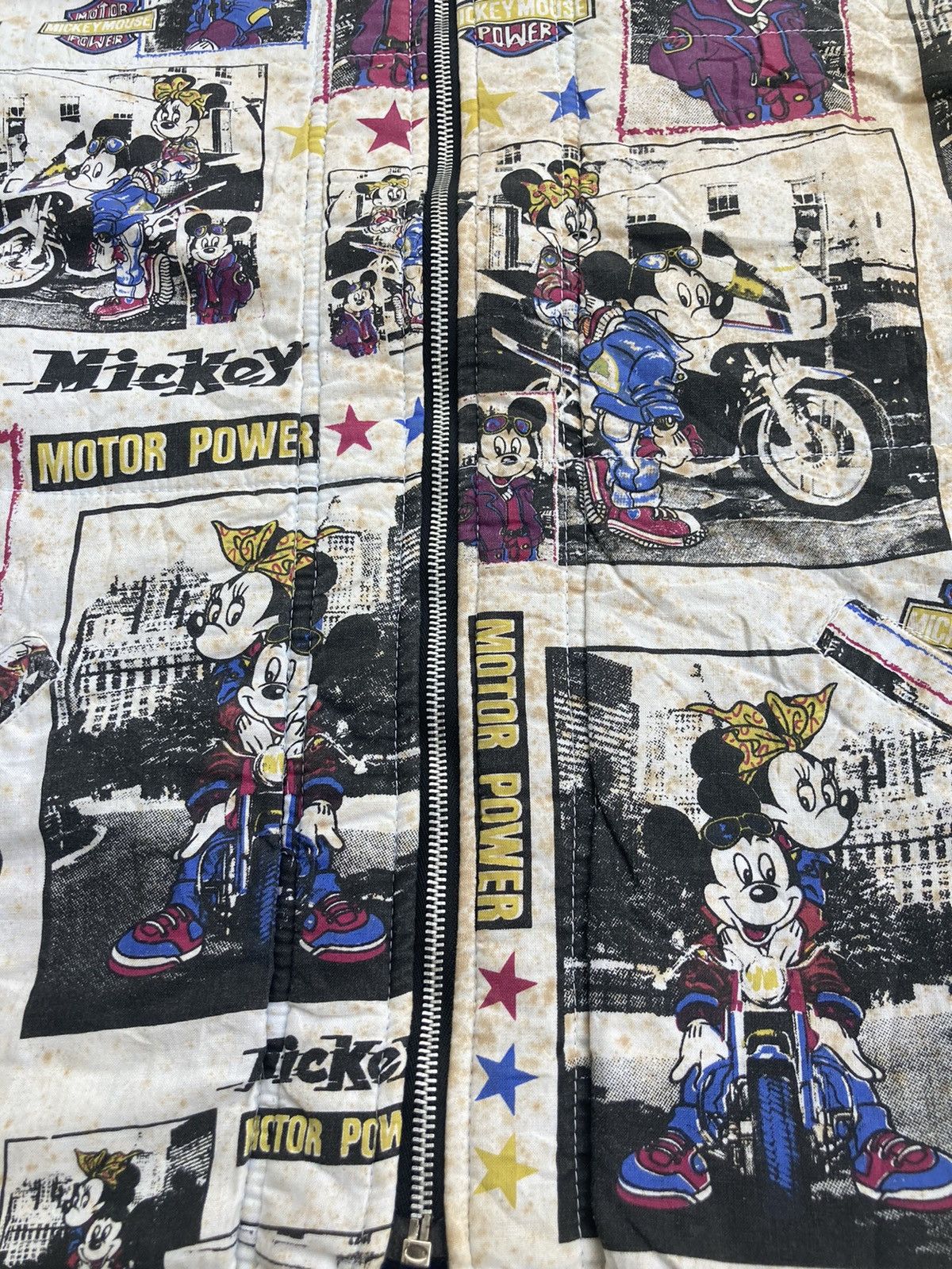 Disney × Mickey Mouse × Vintage VINTAGE 1988 MICKEY MOUSE MOTOR POWER REVERSIBLE JACKET Size US L / EU 52-54 / 3 - 14 Thumbnail