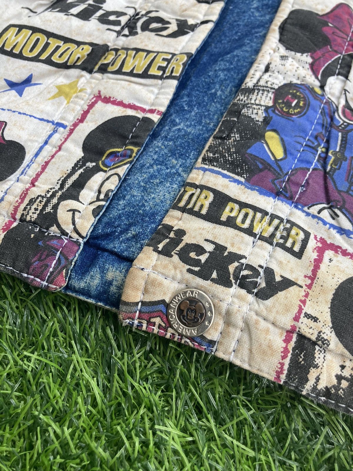 Disney × Mickey Mouse × Vintage VINTAGE 1988 MICKEY MOUSE MOTOR POWER REVERSIBLE JACKET Size US L / EU 52-54 / 3 - 16 Thumbnail