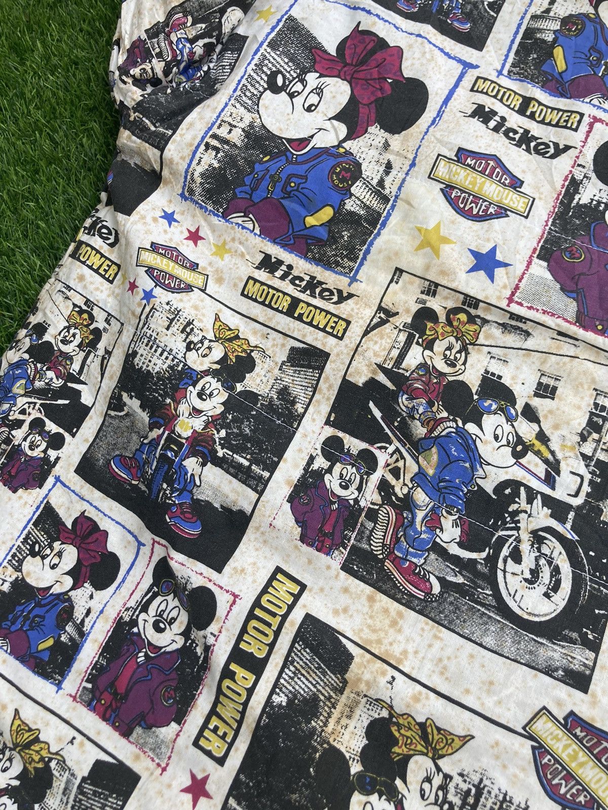 Disney × Mickey Mouse × Vintage VINTAGE 1988 MICKEY MOUSE MOTOR POWER REVERSIBLE JACKET Size US L / EU 52-54 / 3 - 15 Thumbnail