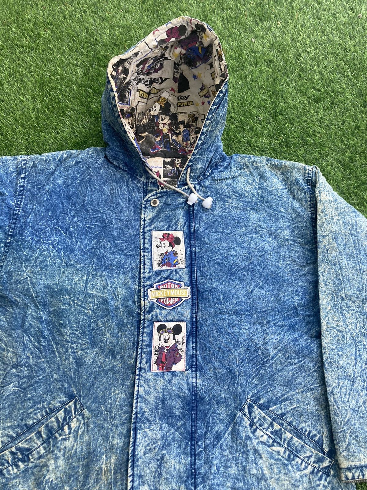 Disney × Mickey Mouse × Vintage VINTAGE 1988 MICKEY MOUSE MOTOR POWER REVERSIBLE JACKET Size US L / EU 52-54 / 3 - 5 Thumbnail
