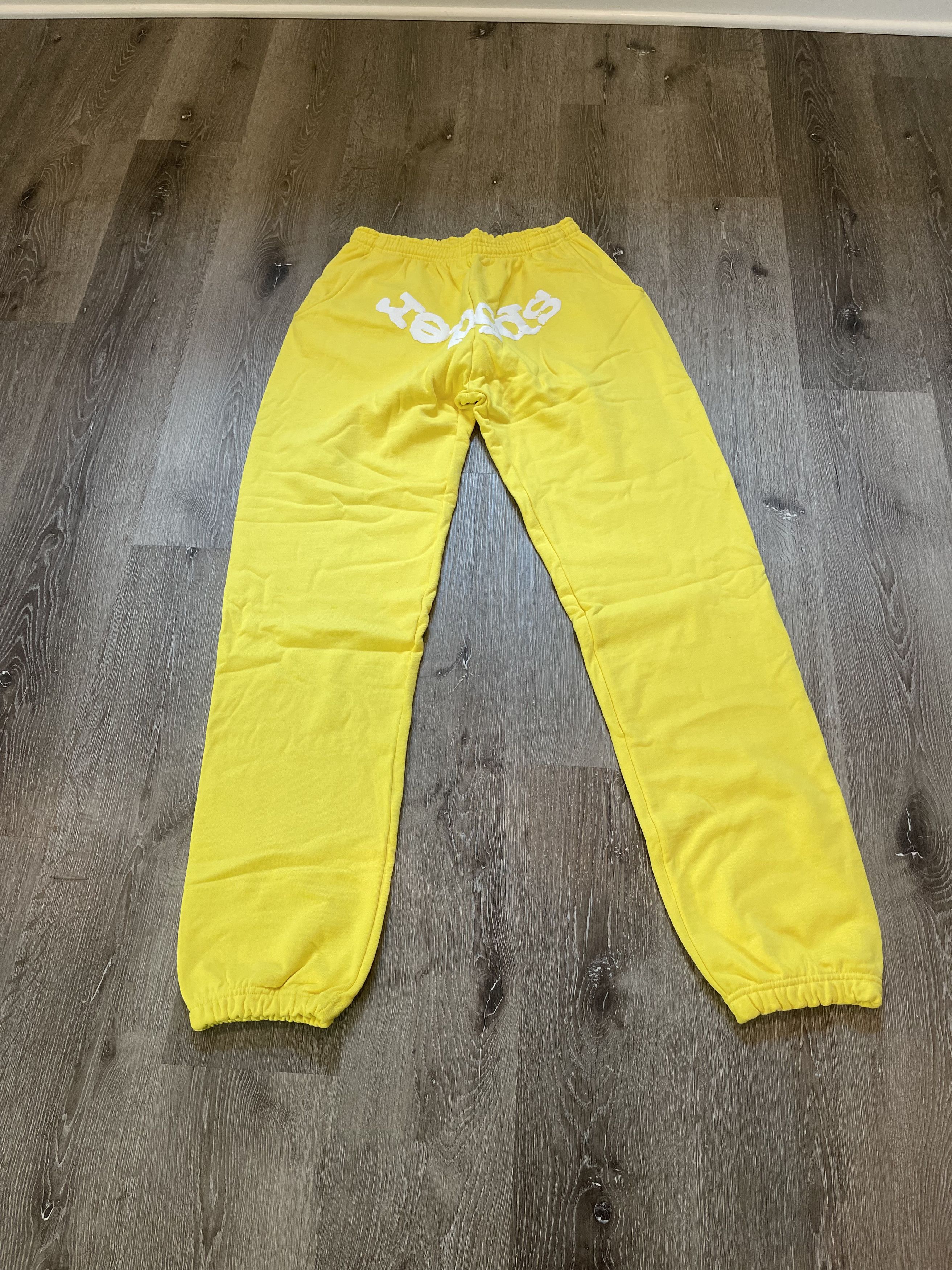 image of Spider Worldwide Sp5Der Yellow Track Pants, Men's (Size 36)