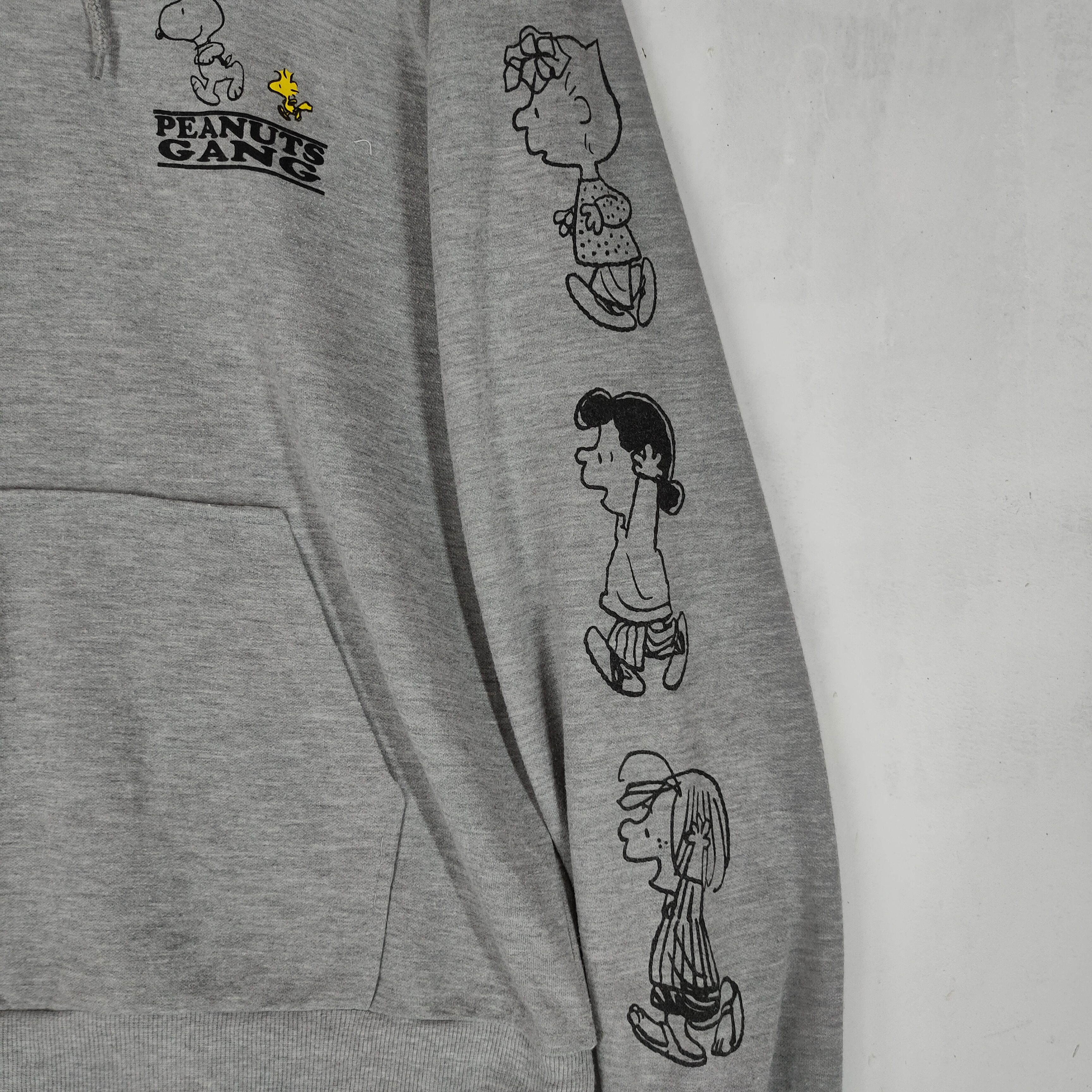 Cartoon Network Vintage PEANUTS GANG SNOOPY Printed Sleeve Hoodie Size US M / EU 48-50 / 2 - 4 Thumbnail