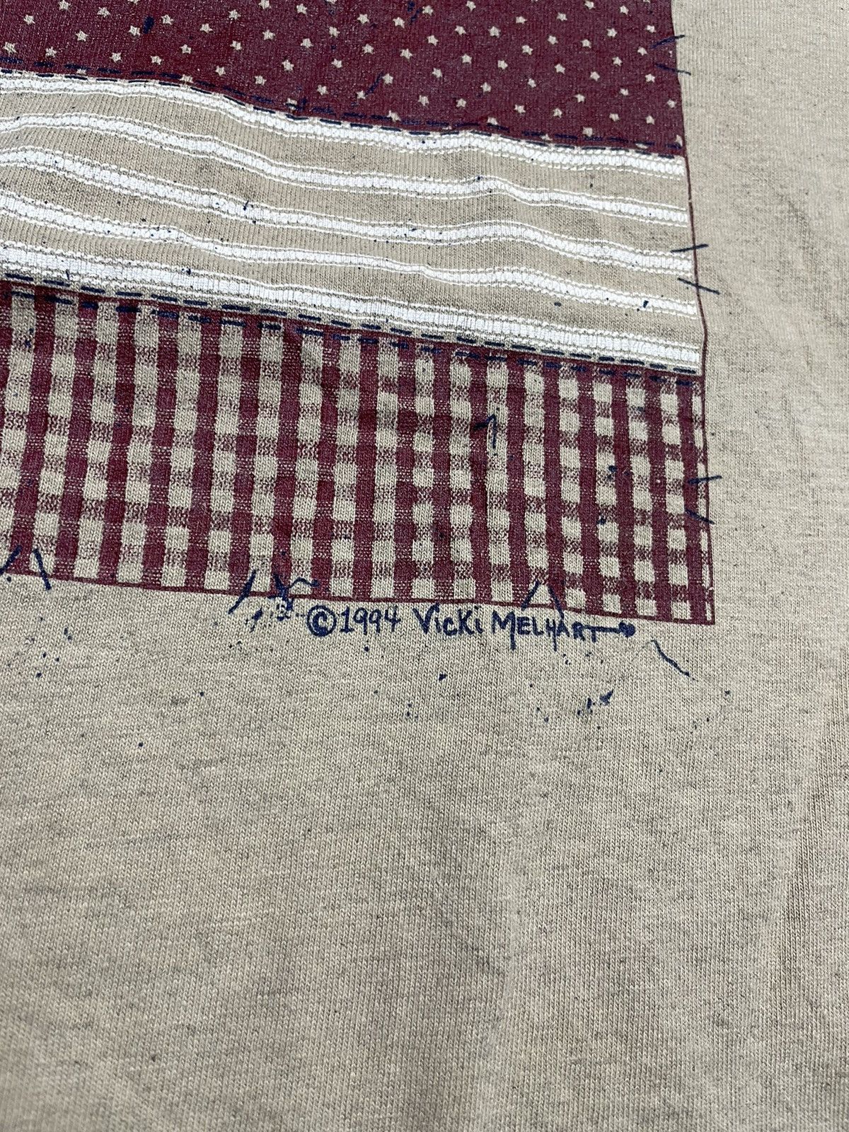 Vintage Vintage 1994 Single Stitched Handcrafted Vicki Melhart Beig Size US M / EU 48-50 / 2 - 4 Thumbnail