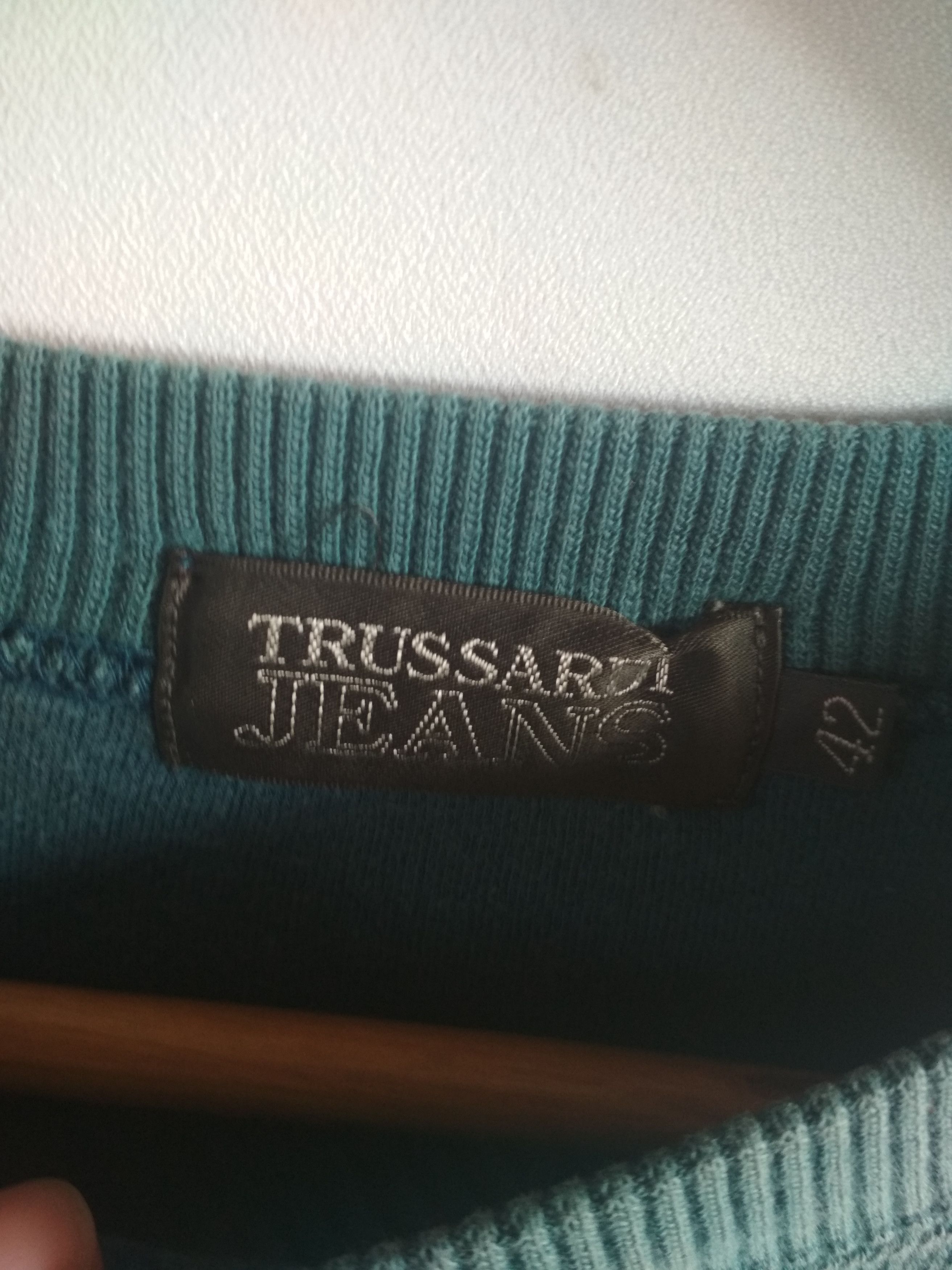 Trussardi TRUSSARDI JEANS EMBROIDERED SPELL OUT LOGO ITALY SWEATSHIRT Size US XL / EU 56 / 4 - 3 Thumbnail