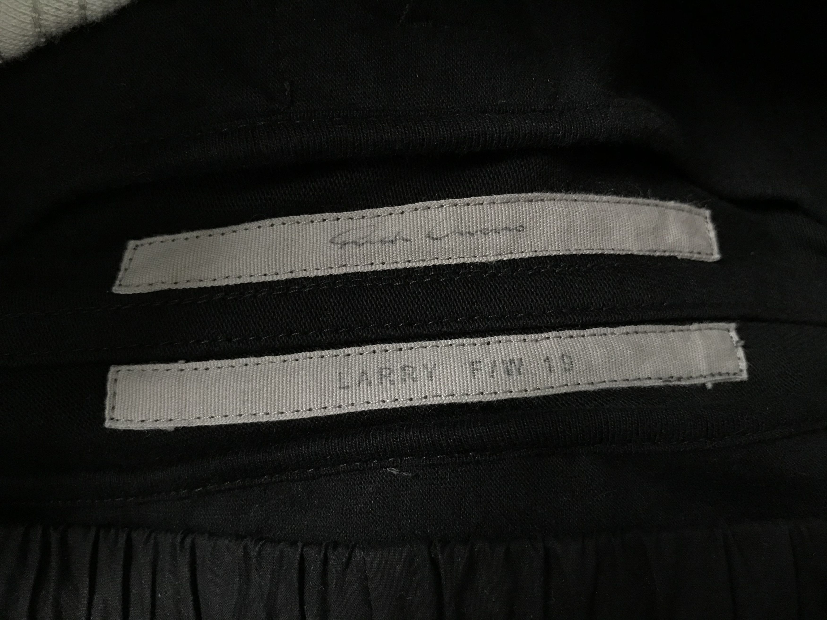 Rick Owens FW19 Oyster Black Side Stripe Track Pants 46
