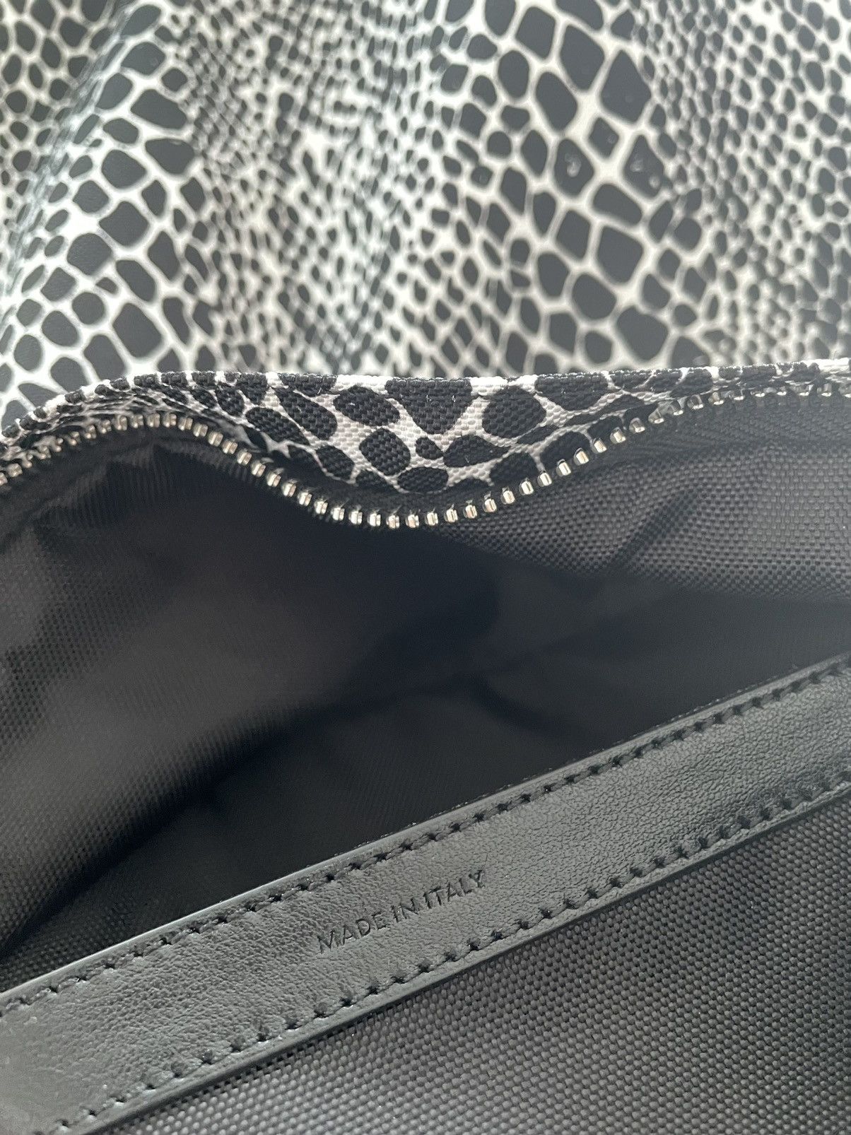 Celine × Hedi Slimane Rare $1,500 Brand NEW Super Runway Python Print Backpack Bag Size ONE SIZE - 5 Thumbnail