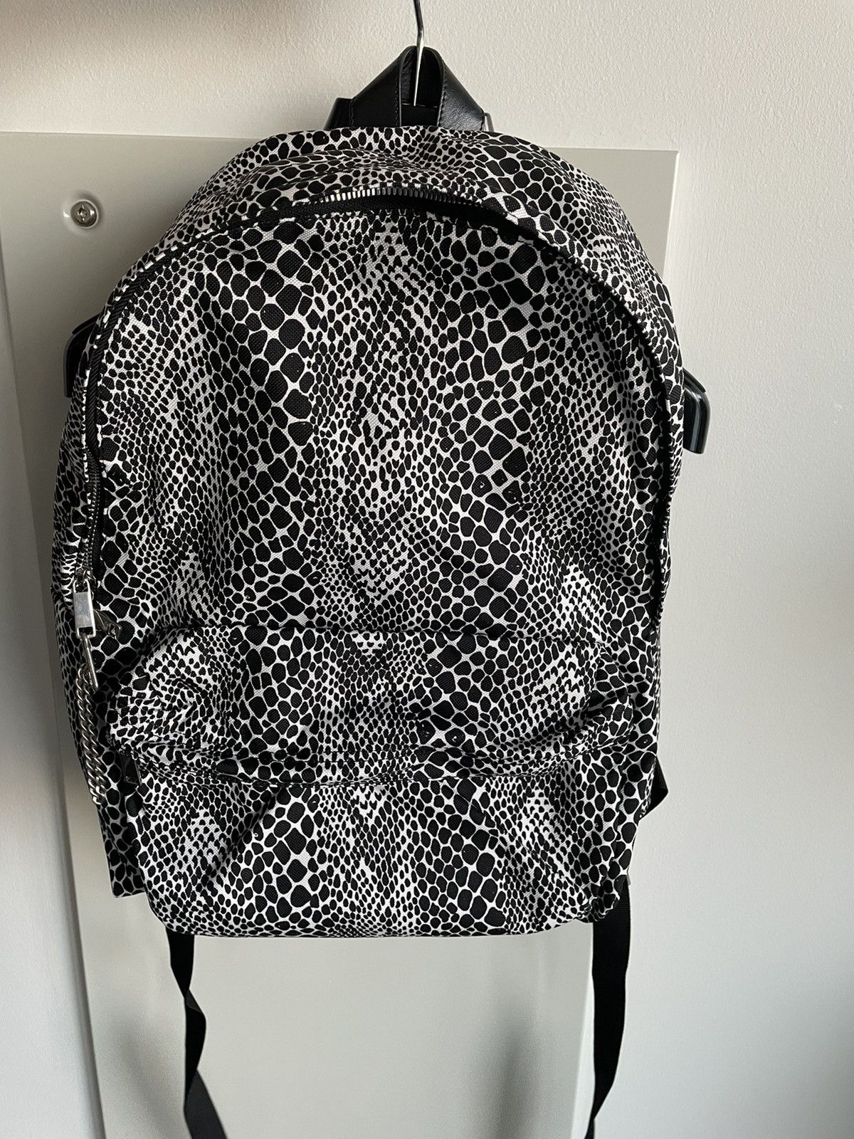 Celine × Hedi Slimane Rare $1,500 Brand NEW Super Runway Python Print Backpack Bag Size ONE SIZE - 20 Thumbnail