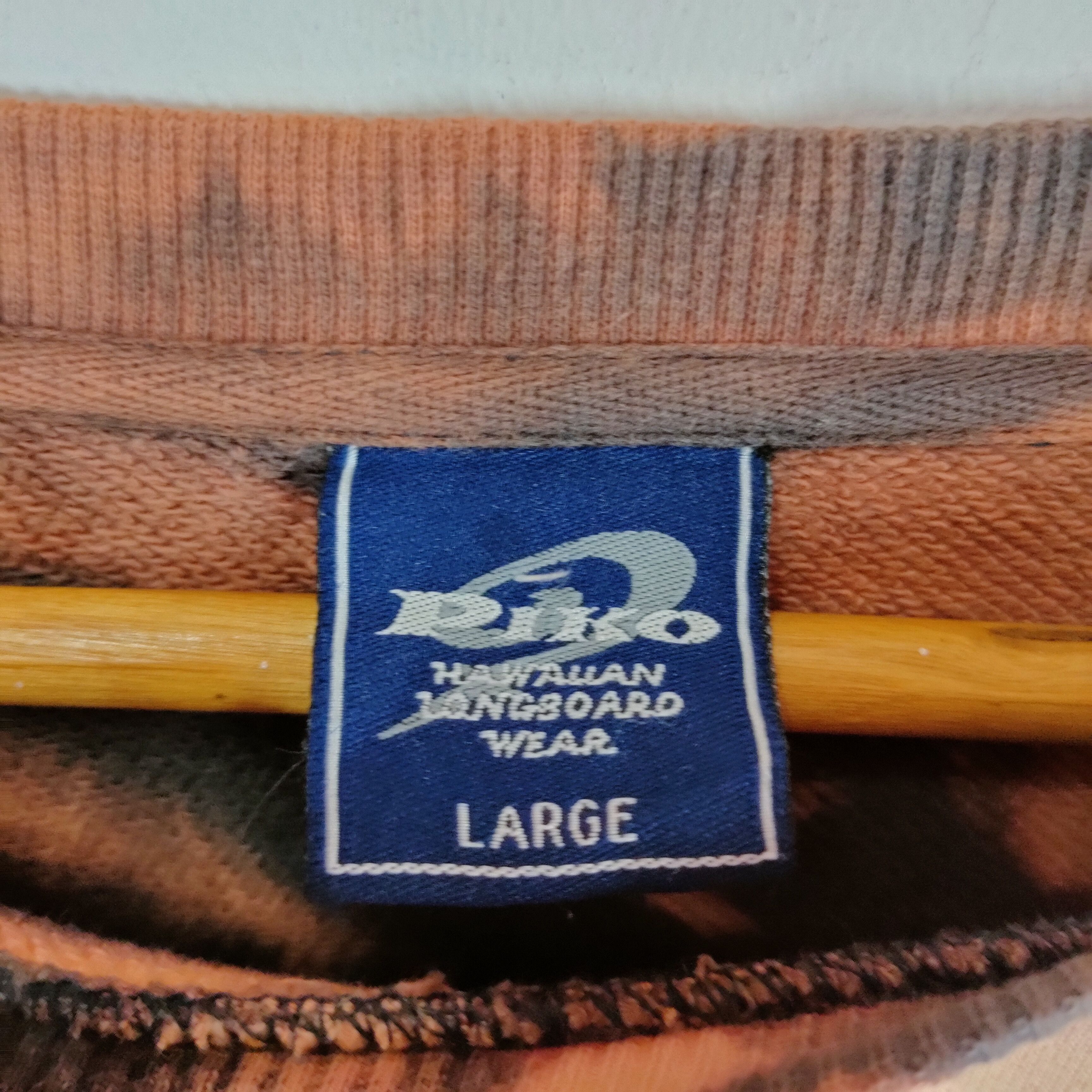 Vintage Vintage BLEACH WASH PIKO HAWAIIAN Surfing Sweatshirt Size US L / EU 52-54 / 3 - 5 Thumbnail