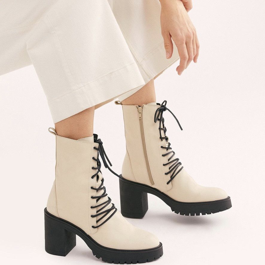 Free People Dylan Lace Up Chunky Platform Combat Boots 11
