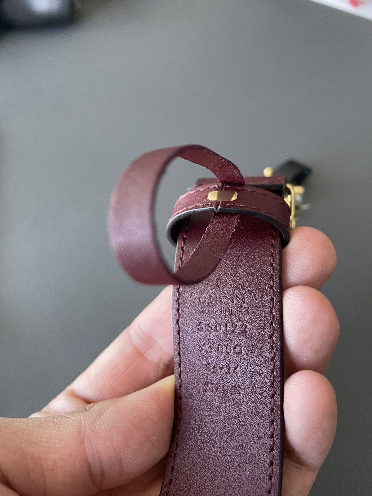 Gucci Rare Super Runway Gucci Logo Leather Belt Brand New Size ONE SIZE - 4 Thumbnail