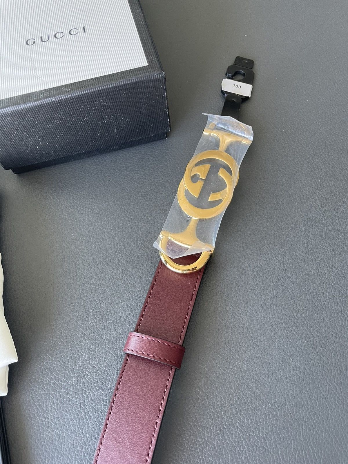 Gucci Rare Super Runway Gucci Logo Leather Belt Brand New Size ONE SIZE - 11 Thumbnail