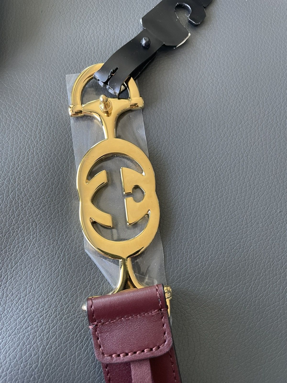 Gucci Rare Super Runway Gucci Logo Leather Belt Brand New Size ONE SIZE - 8 Thumbnail