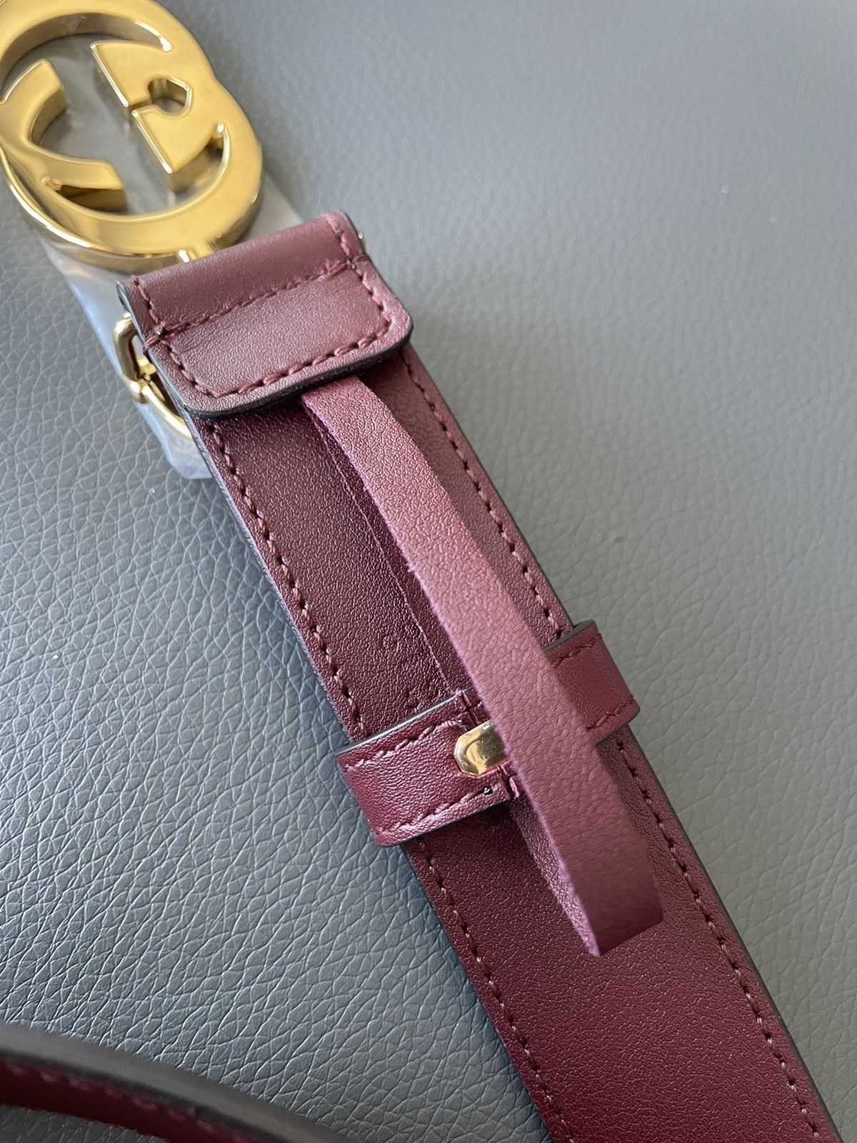 Gucci Rare Super Runway Gucci Logo Leather Belt Brand New Size ONE SIZE - 9 Thumbnail
