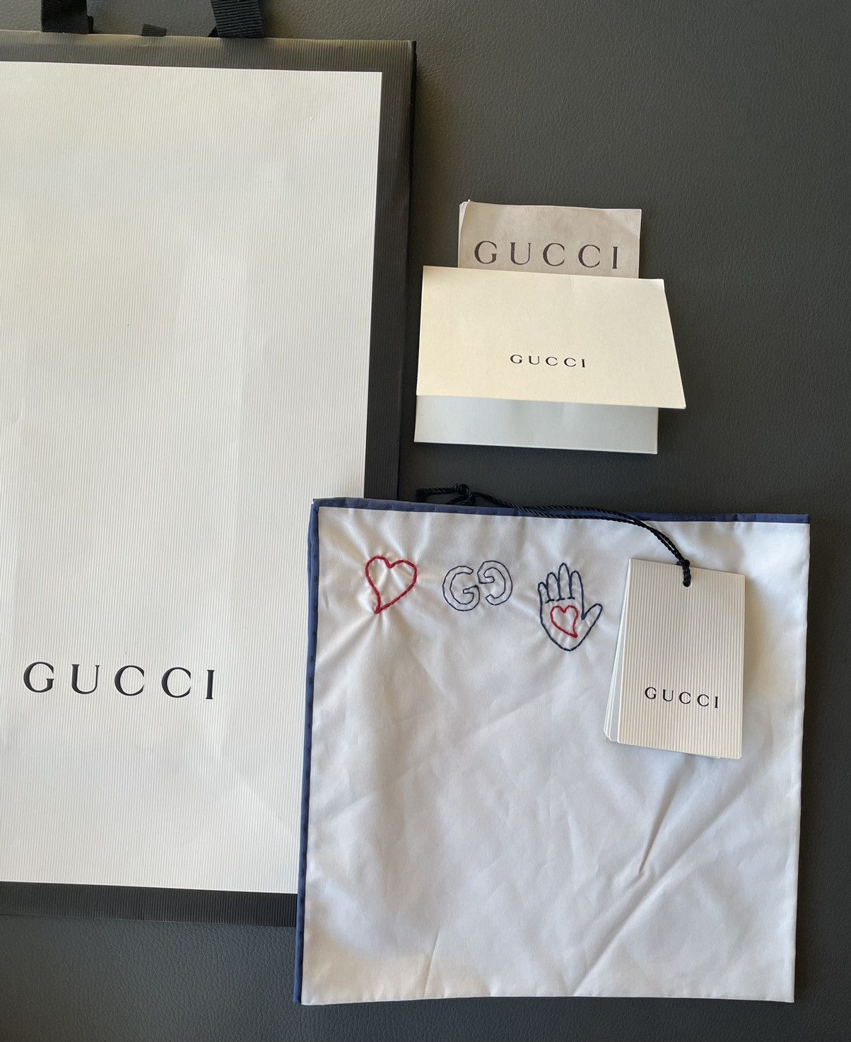 Gucci Rare Limited BrandNew Super Runway Gucci Logo Pocket-square Size ONE SIZE - 1 Thumbnail