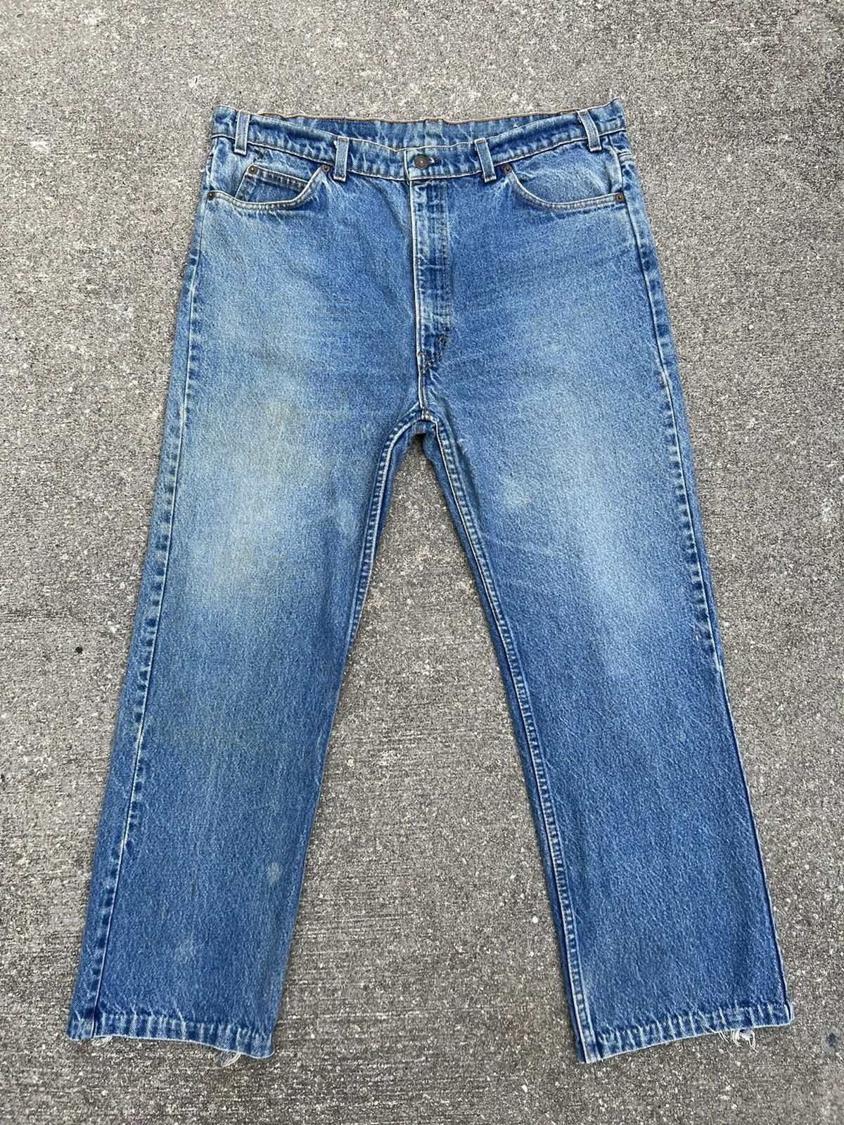 Levi's Vintage 80s Levi’s 517 Orange Tab Denim Trashed Jeans Size US 38 / EU 54 - 1 Thumbnail