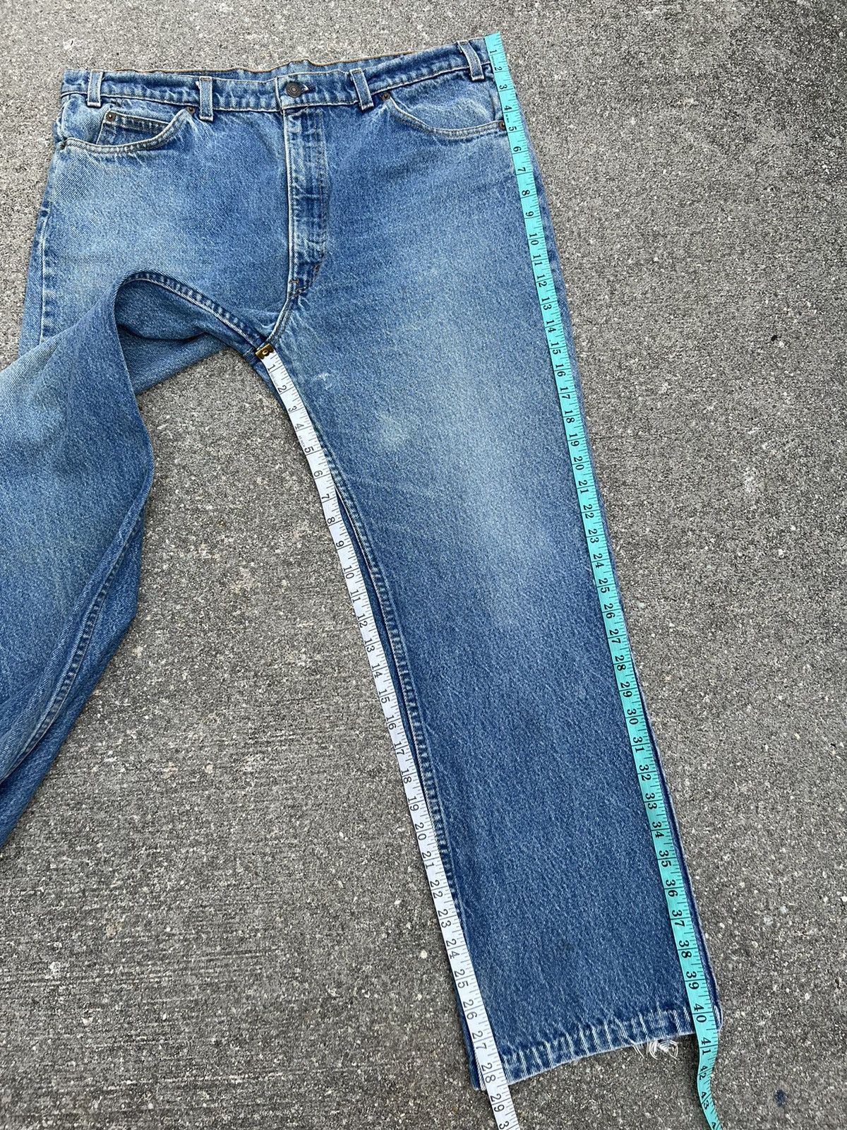 Levi's Vintage 80s Levi’s 517 Orange Tab Denim Trashed Jeans Size US 38 / EU 54 - 4 Thumbnail