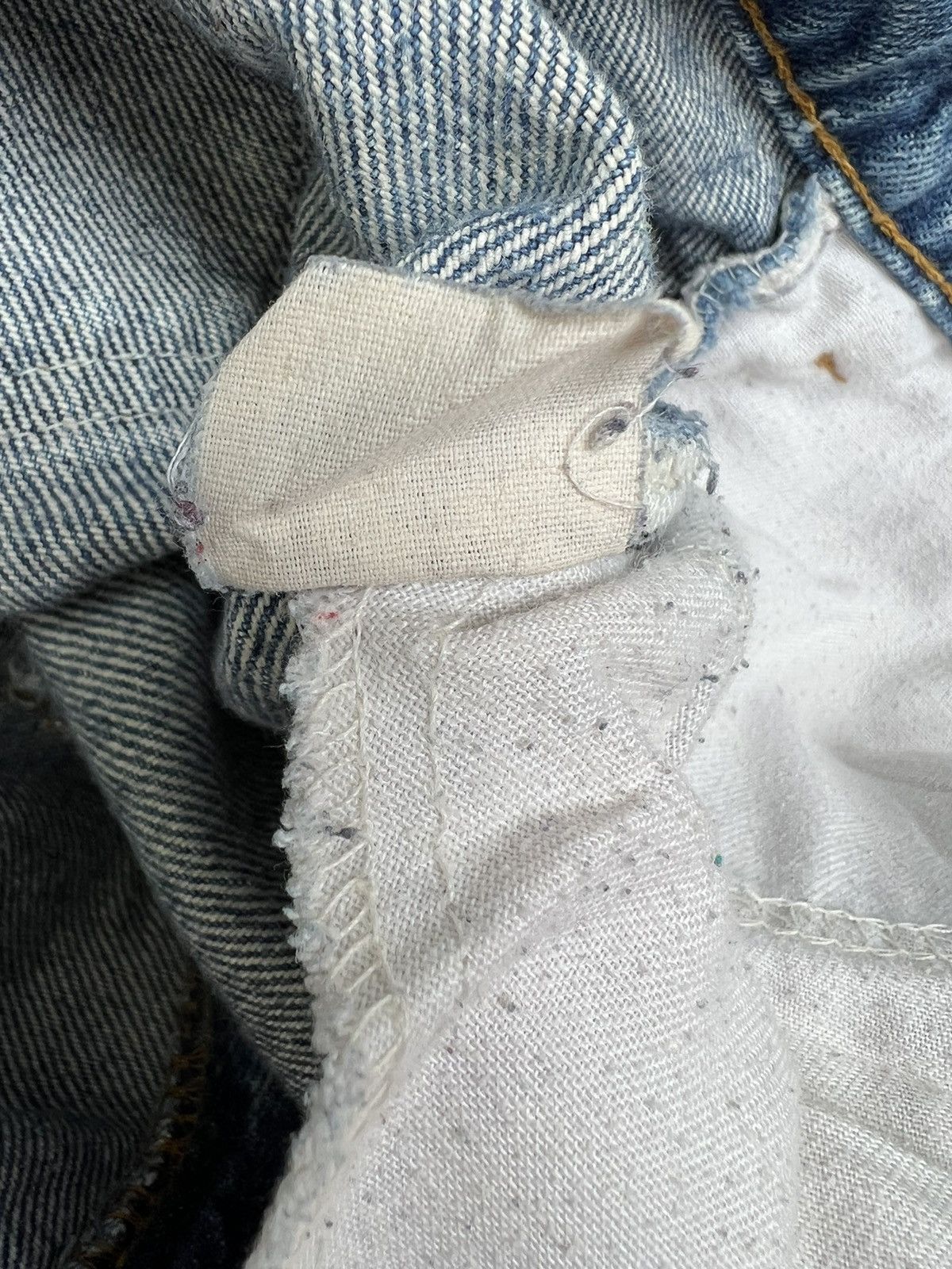 Levi's Vintage 80s Levi’s 517 Orange Tab Denim Trashed Jeans Size US 38 / EU 54 - 21 Thumbnail