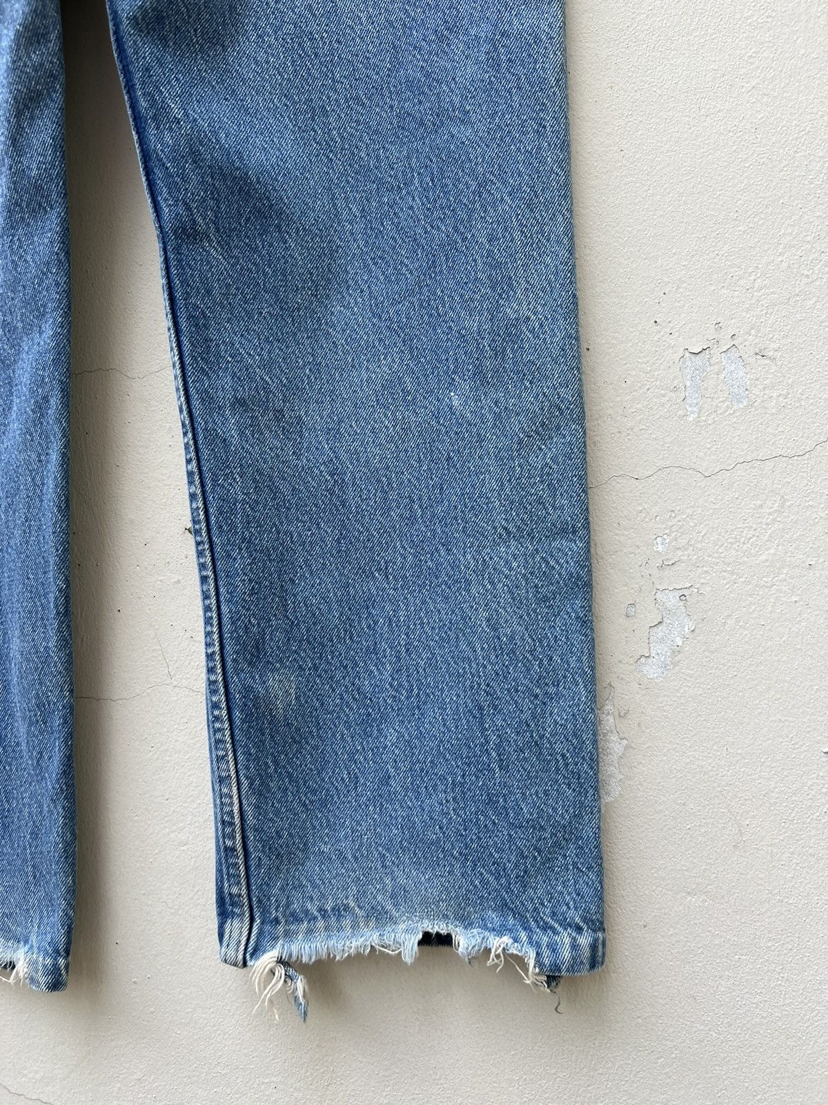 Levi's Vintage 80s Levi’s 517 Orange Tab Denim Trashed Jeans Size US 38 / EU 54 - 19 Thumbnail