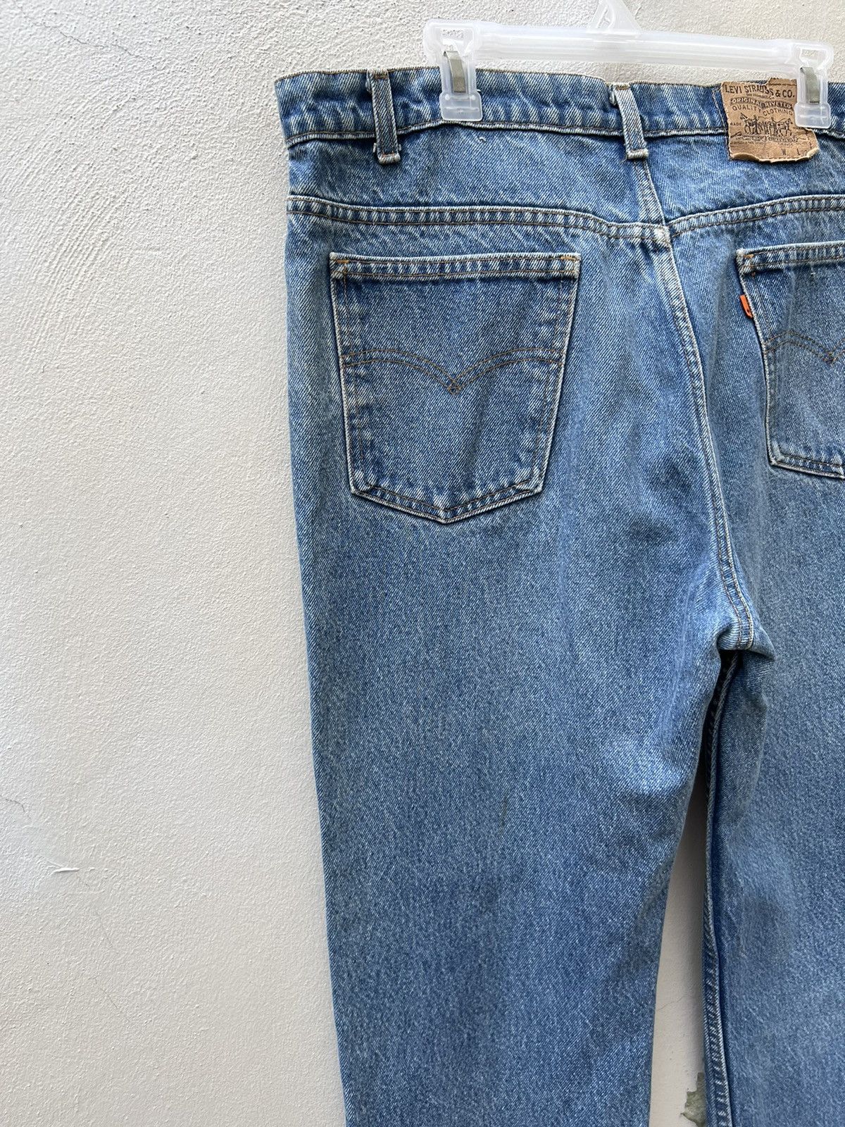 Levi's Vintage 80s Levi’s 517 Orange Tab Denim Trashed Jeans Size US 38 / EU 54 - 14 Thumbnail