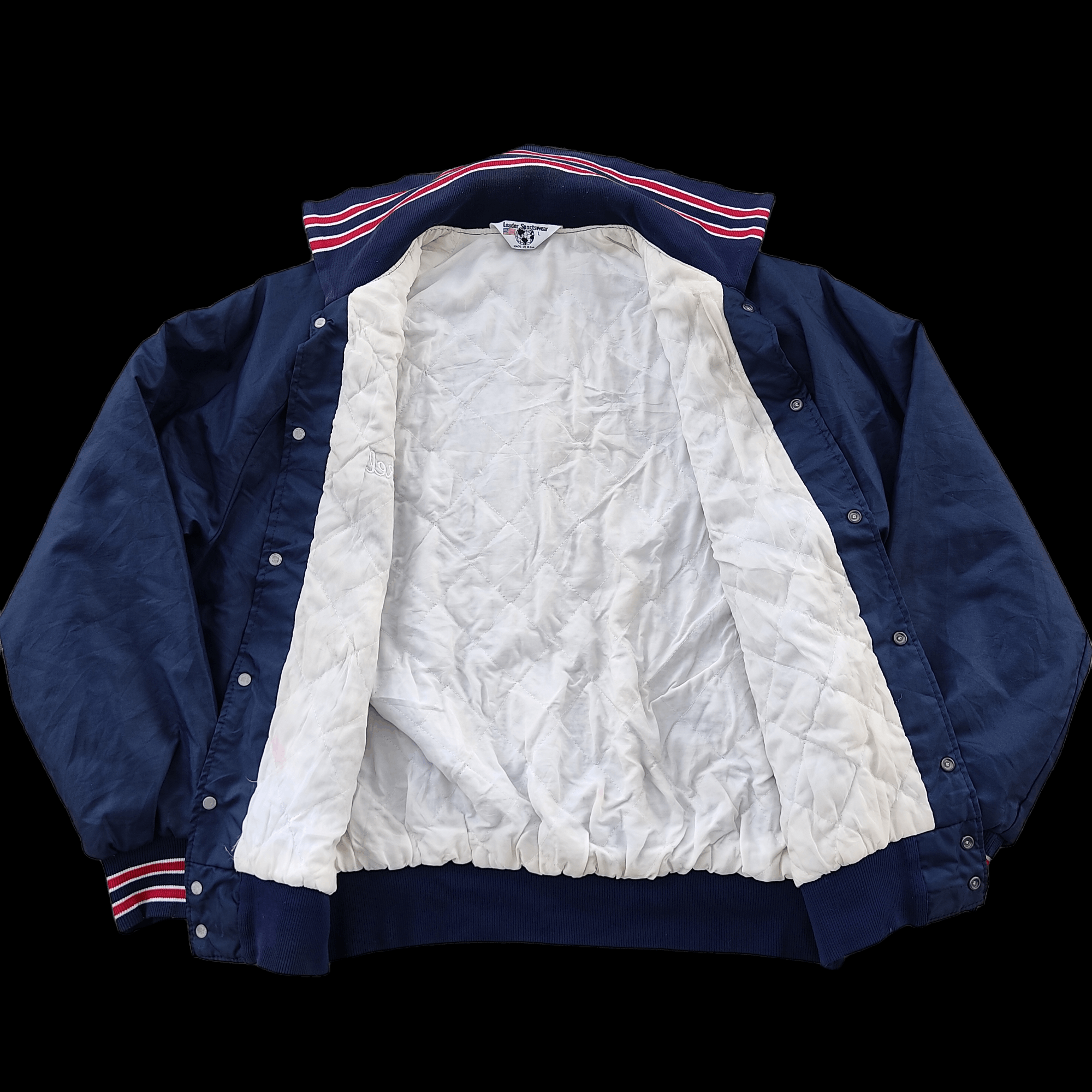 Vintage Vintage 80s Leader Sportwear Soccer Light Jacket Size US L / EU 52-54 / 3 - 5 Thumbnail