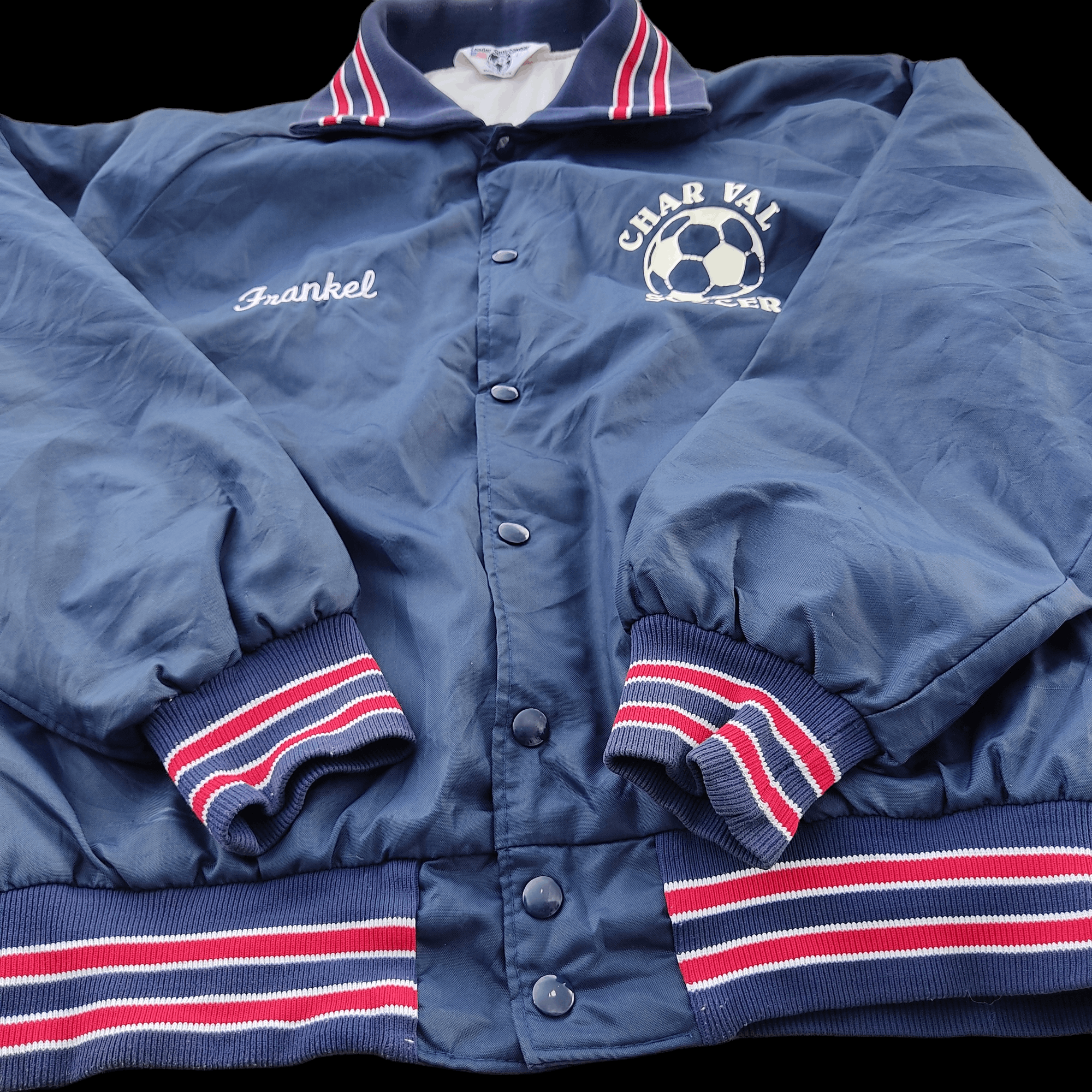 Vintage Vintage 80s Leader Sportwear Soccer Light Jacket Size US L / EU 52-54 / 3 - 4 Thumbnail