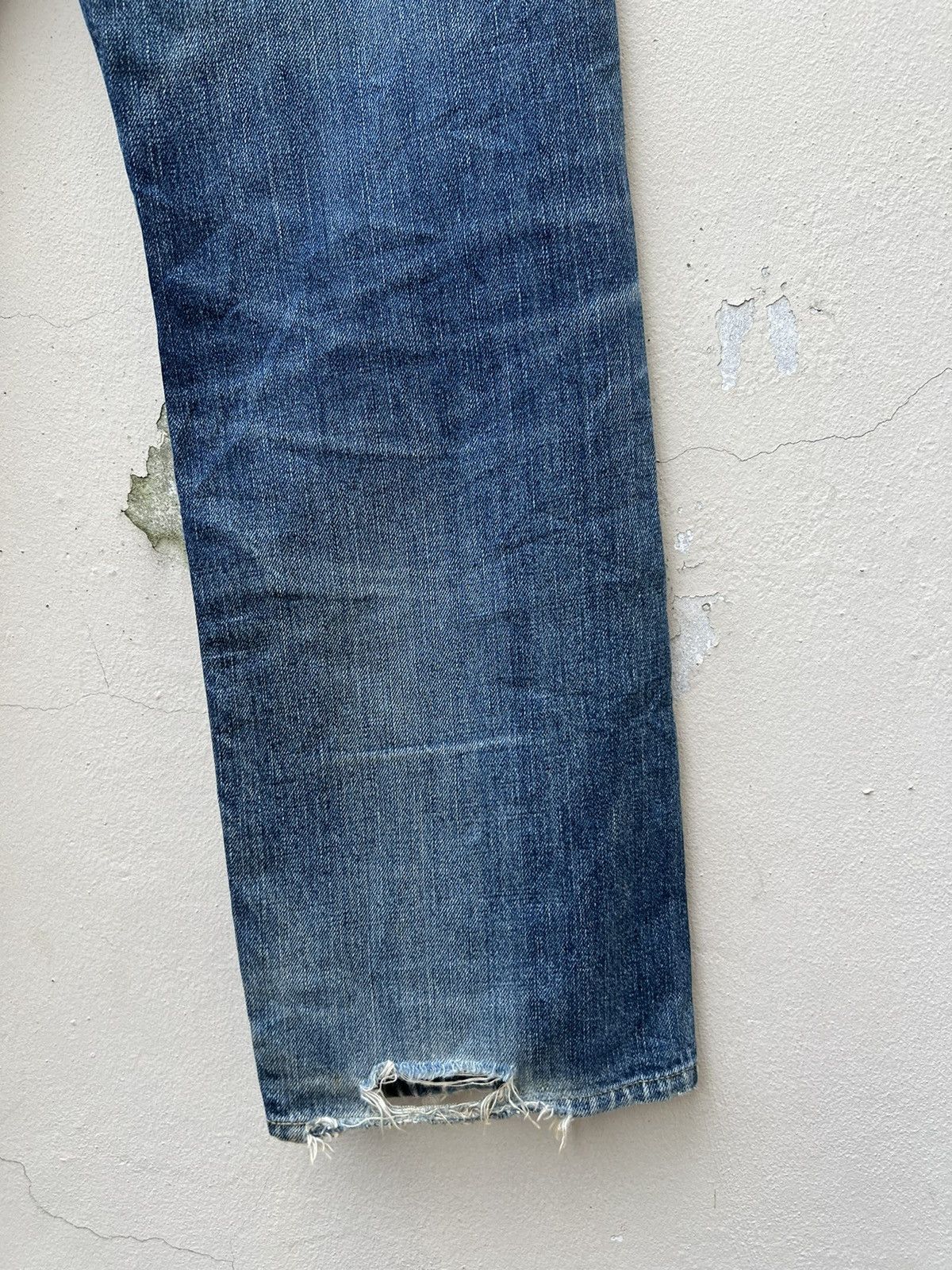 Levi's Vintage Clothing Vintage 2003 LVC Levi’s 503B XX Rips Denim Trashed Jeans Size US 32 / EU 48 - 21 Thumbnail