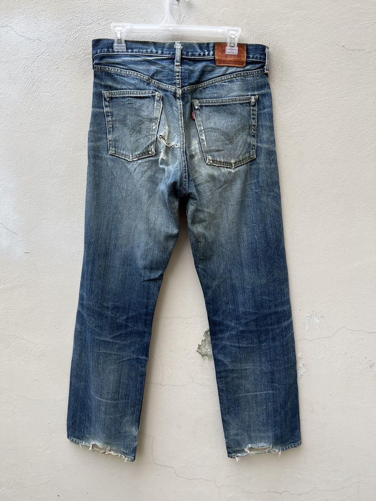 Levi's Vintage Clothing Vintage 2003 LVC Levi’s 503B XX Rips Denim Trashed Jeans Size US 32 / EU 48 - 15 Thumbnail