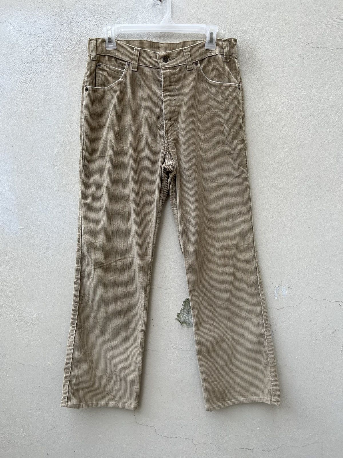 Levi's Vintage 70s Levi’s Movin’ On Corduroy Flare Jeans Size US 31 - 6 Thumbnail