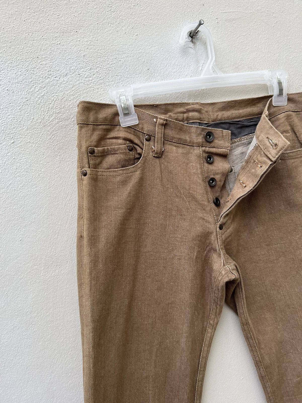 Issey Miyake Ayuite Hiroyuki Obara Japan Hybrid Denim Slit Hem Jeans Size US 30 / EU 46 - 8 Thumbnail