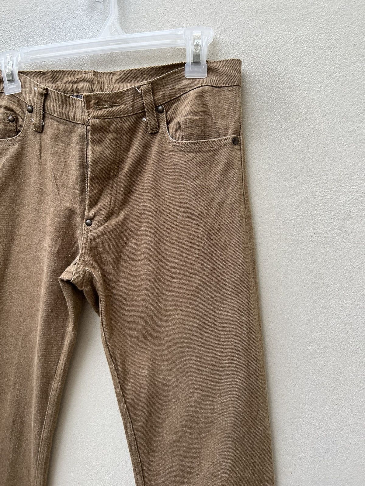 Issey Miyake Ayuite Hiroyuki Obara Japan Hybrid Denim Slit Hem Jeans Size US 30 / EU 46 - 11 Thumbnail
