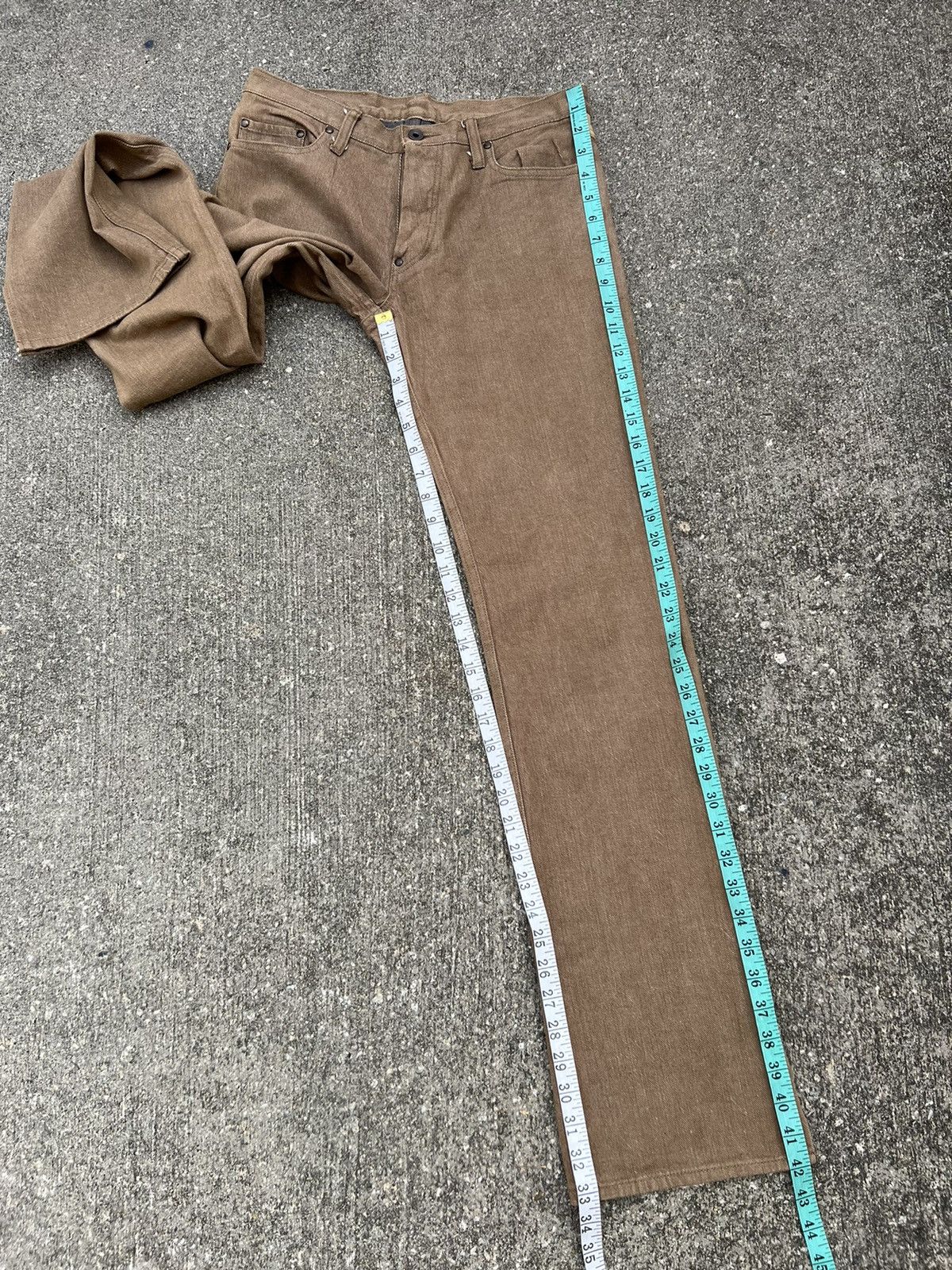 Issey Miyake Ayuite Hiroyuki Obara Japan Hybrid Denim Slit Hem Jeans Size US 30 / EU 46 - 4 Thumbnail