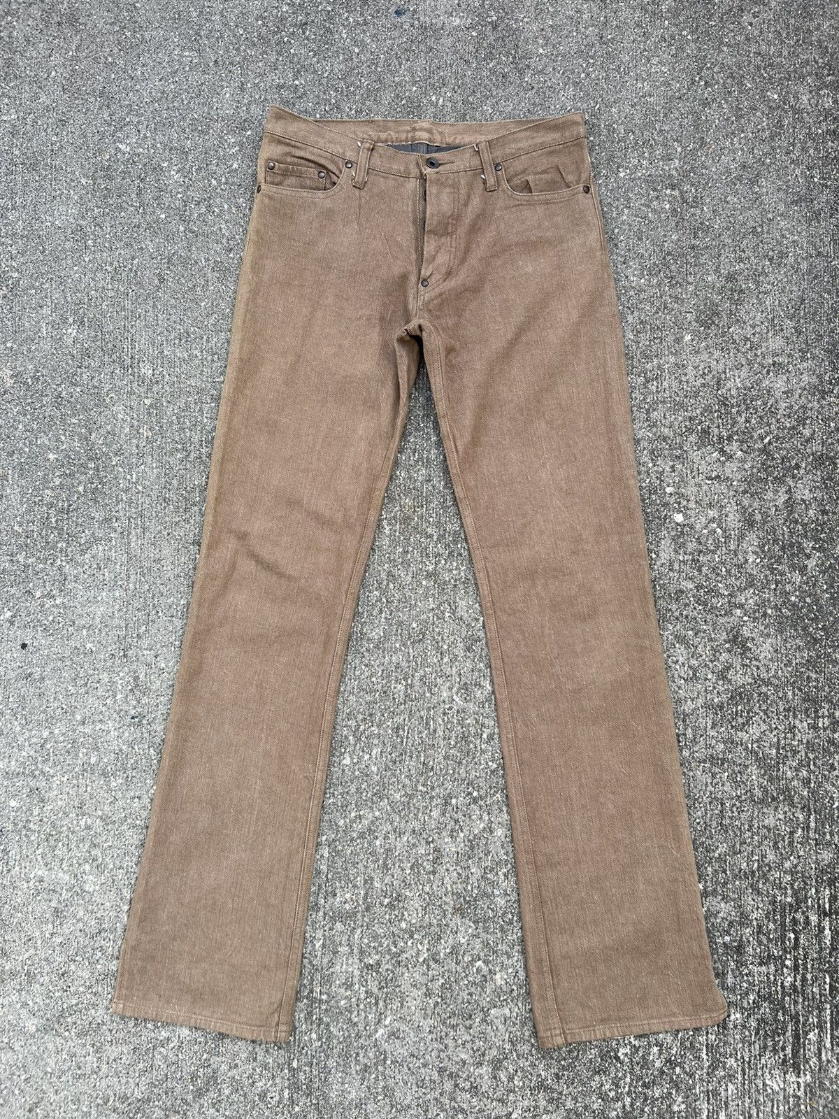 Issey Miyake Ayuite Hiroyuki Obara Japan Hybrid Denim Slit Hem Jeans Size US 30 / EU 46 - 1 Thumbnail