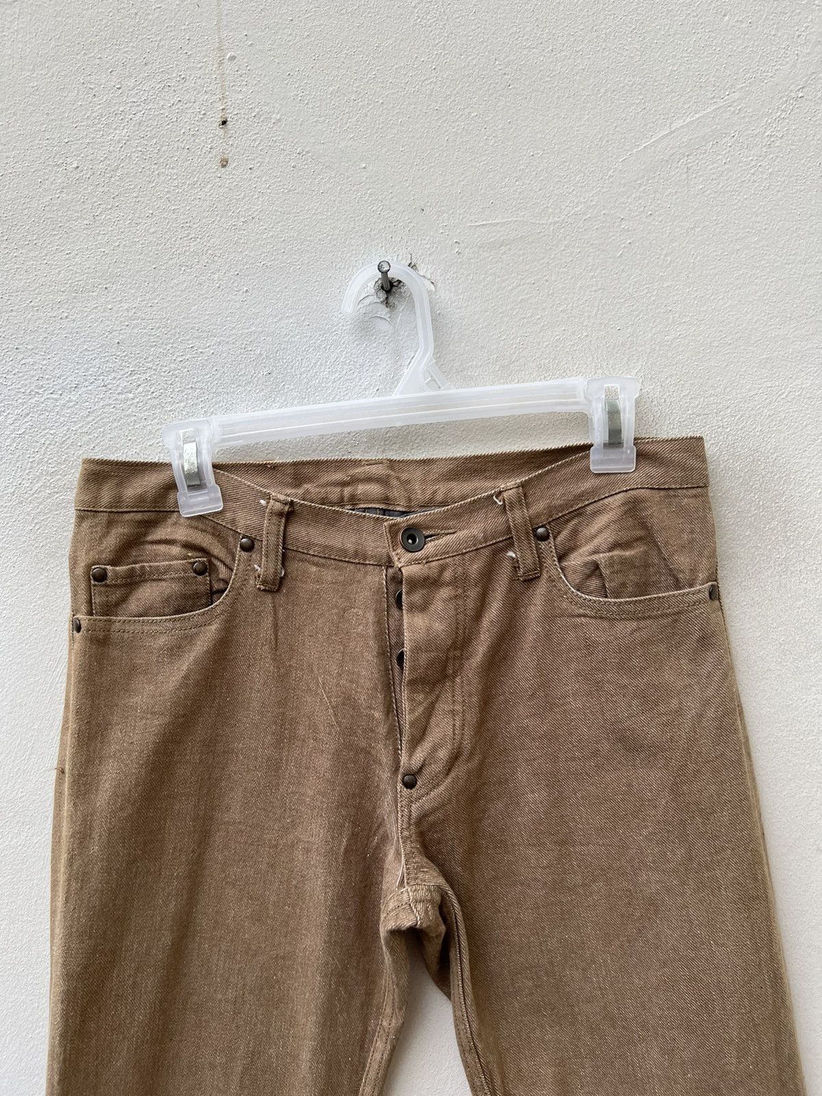Issey Miyake Ayuite Hiroyuki Obara Japan Hybrid Denim Slit Hem Jeans Size US 30 / EU 46 - 7 Thumbnail