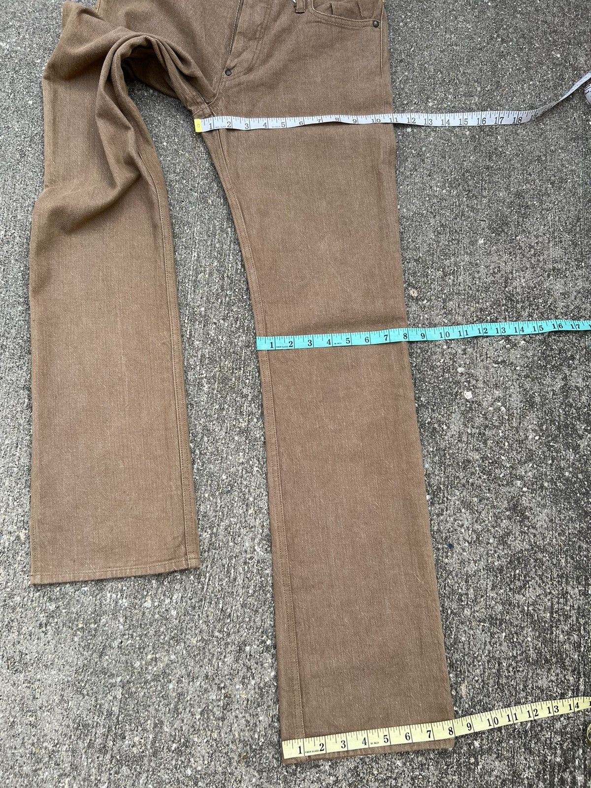 Issey Miyake Ayuite Hiroyuki Obara Japan Hybrid Denim Slit Hem Jeans Size US 30 / EU 46 - 3 Thumbnail