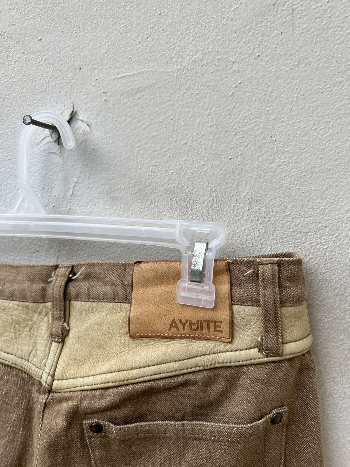 Issey Miyake Ayuite Hiroyuki Obara Japan Hybrid Denim Slit Hem Jeans Size US 30 / EU 46 - 18 Thumbnail