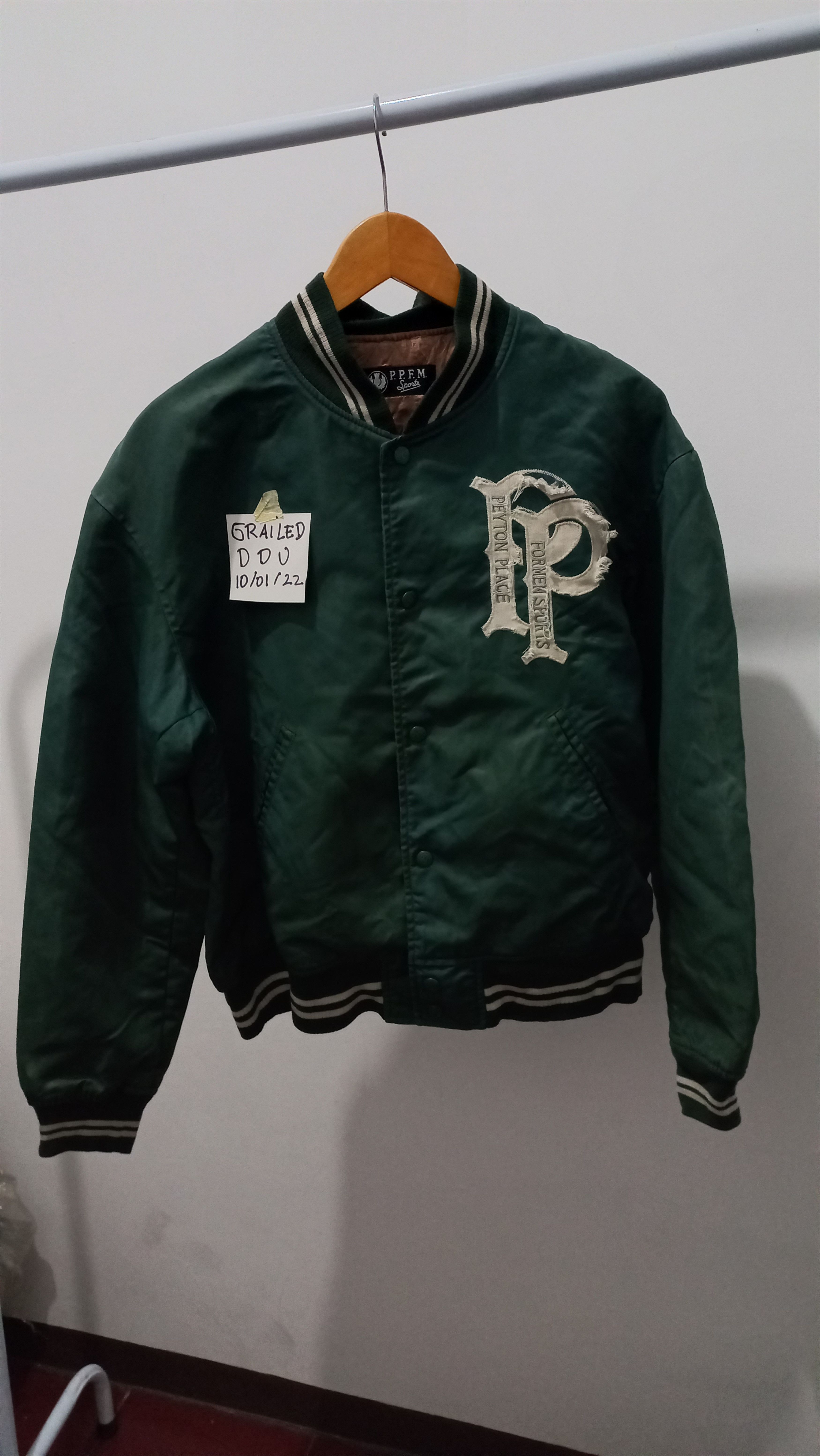 Designer × PPFM 🔥 Ppfm Versity Jacket Distressed 🔥 Size US M / EU 48-50 / 2 - 1 Thumbnail