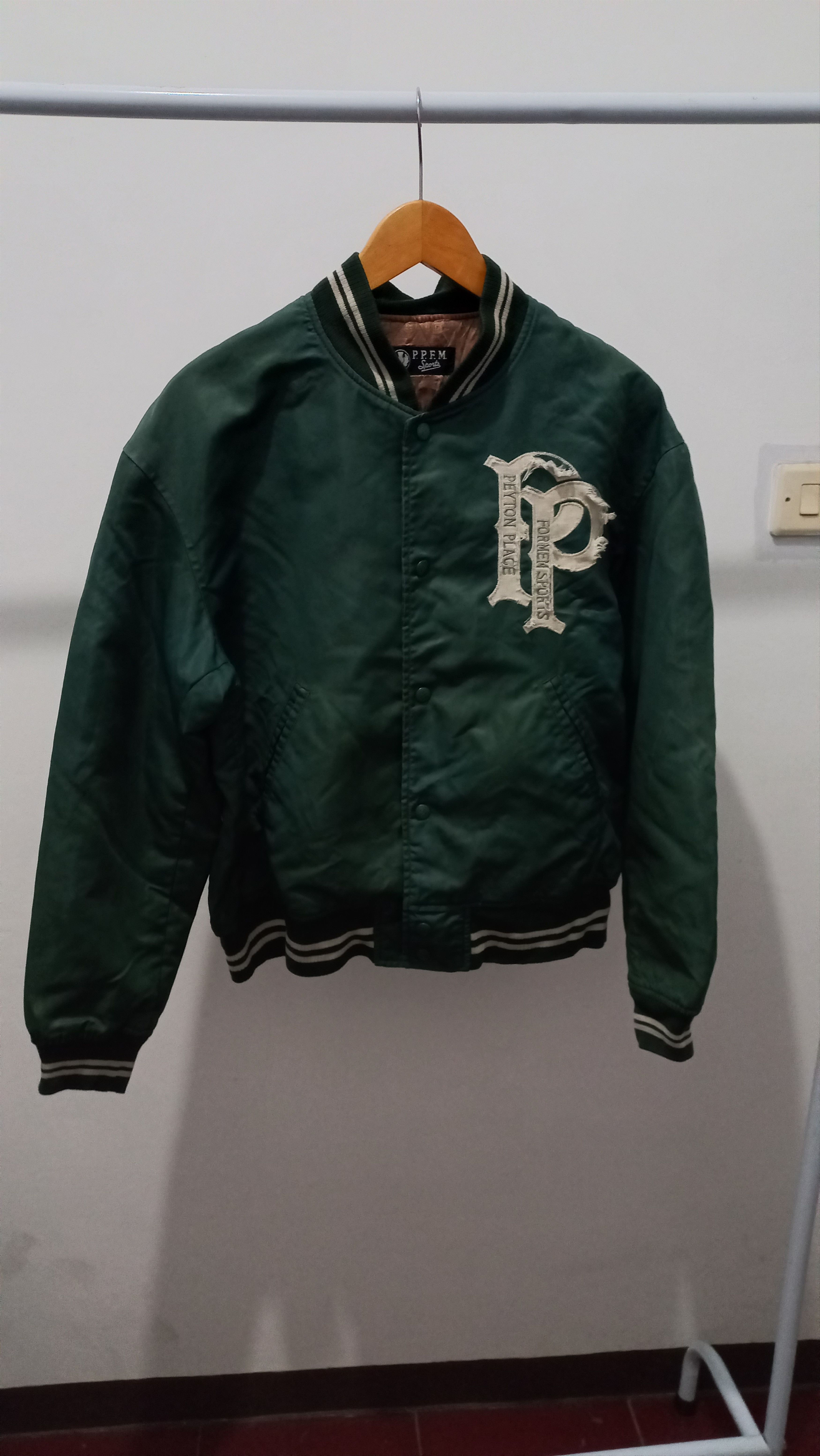 Designer × PPFM 🔥 Ppfm Versity Jacket Distressed 🔥 Size US M / EU 48-50 / 2 - 2 Thumbnail