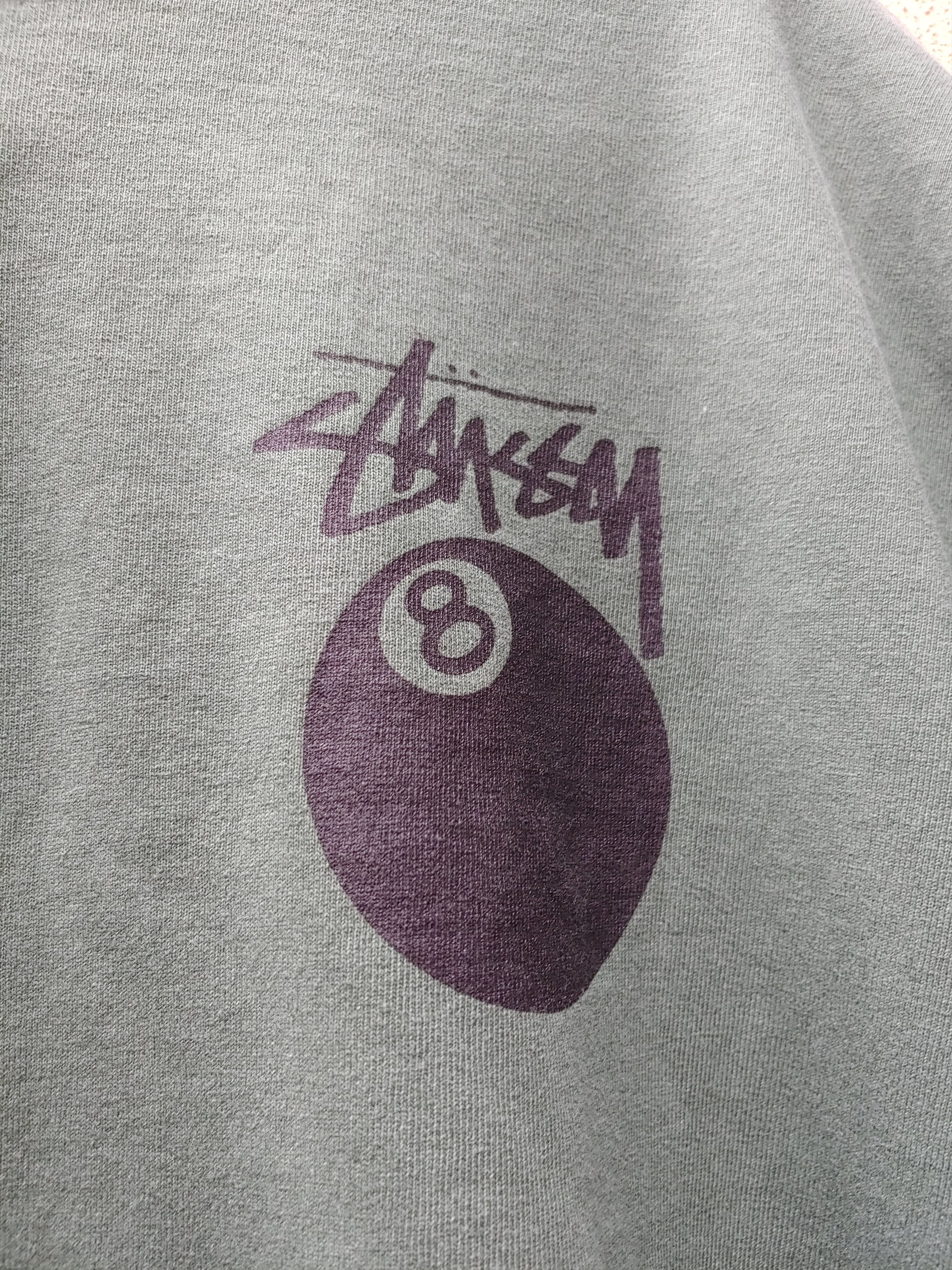 Stussy Rare Stussy 8 Ball green Tee Shirt Size US M / EU 48-50 / 2 - 2 Thumbnail