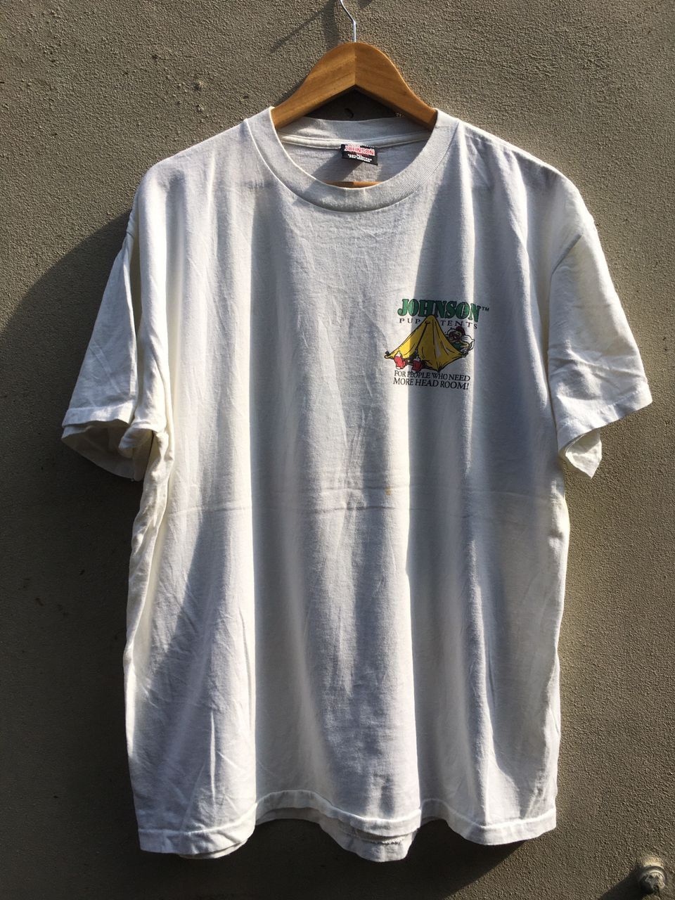 Vintage Vintage 90’s Big Johnson Puptents White T shirt Size US XL / EU 56 / 4 - 3 Thumbnail