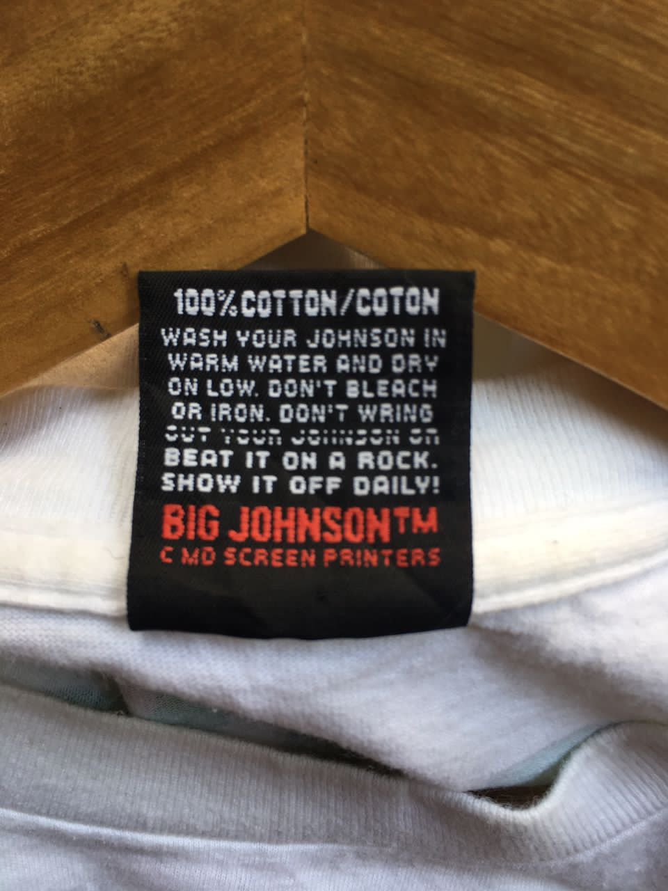 Vintage Vintage 90’s Big Johnson Puptents White T shirt Size US XL / EU 56 / 4 - 5 Thumbnail