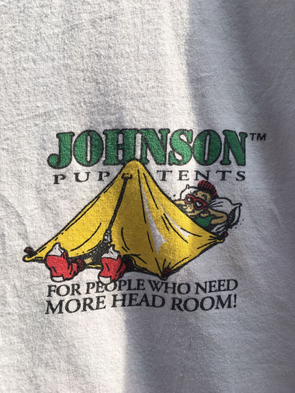 Vintage Vintage 90’s Big Johnson Puptents White T shirt Size US XL / EU 56 / 4 - 4 Thumbnail