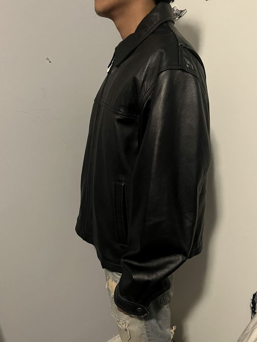 Vintage James dean black leather jacket | Grailed