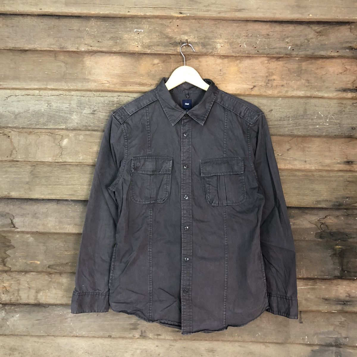 image of Multipocket Dark Grey Flannel, Men's (Size Medium)