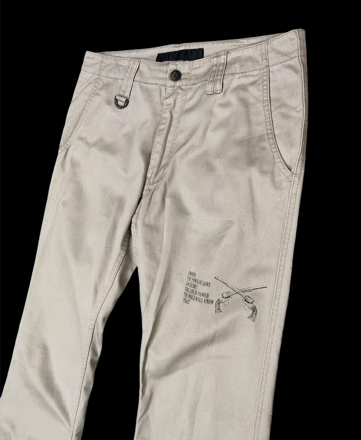 Japanese Brand × Roar × roarguns Japanese Brand Roar Panther and Poem Print Casual Pants Size US 32 / EU 48 - 2 Thumbnail