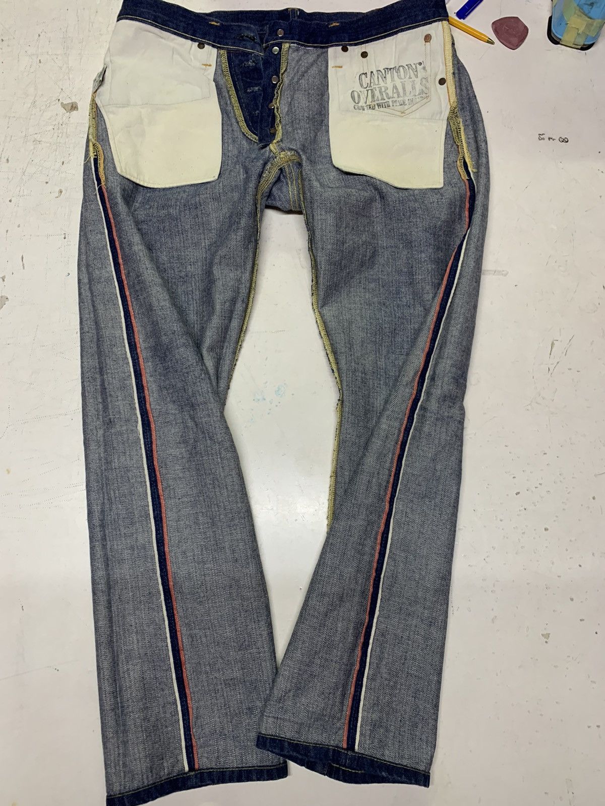 Designer × Japanese Brand Canton overalls & co. Jeans Size US 34 / EU 50 - 19 Thumbnail
