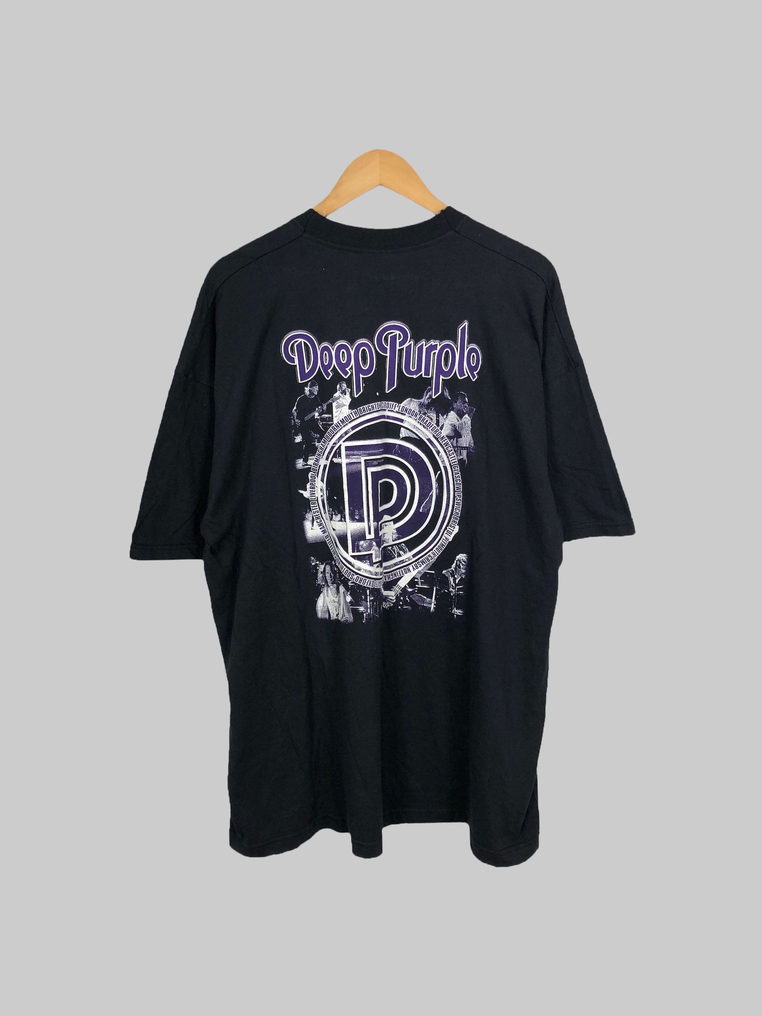 Band Tees Vintage 90s Deep Purple In Rock (Black Sabbath Pink Floyd) Size US XXL / EU 58 / 5 - 2 Thumbnail