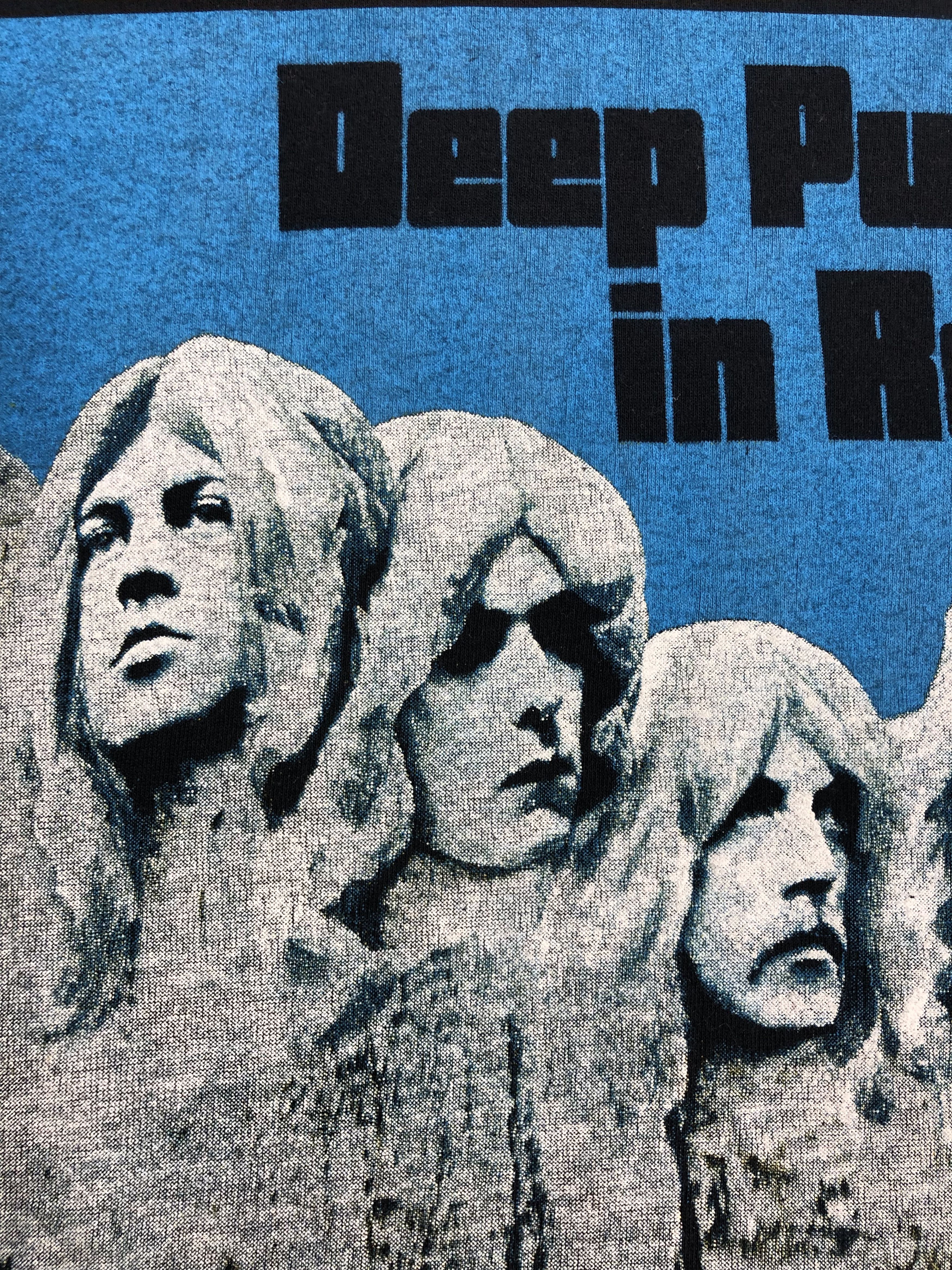 Band Tees Vintage 90s Deep Purple In Rock (Black Sabbath Pink Floyd) Size US XXL / EU 58 / 5 - 4 Thumbnail