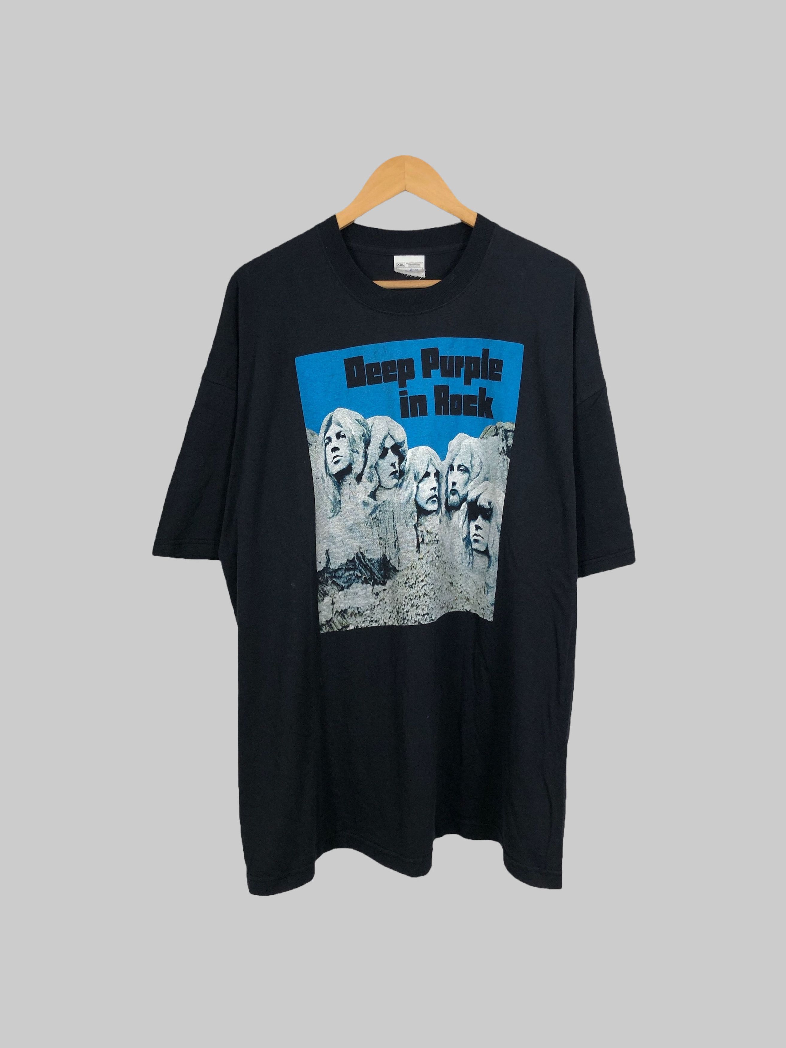 Band Tees Vintage 90s Deep Purple In Rock (Black Sabbath Pink Floyd) Size US XXL / EU 58 / 5 - 1 Thumbnail